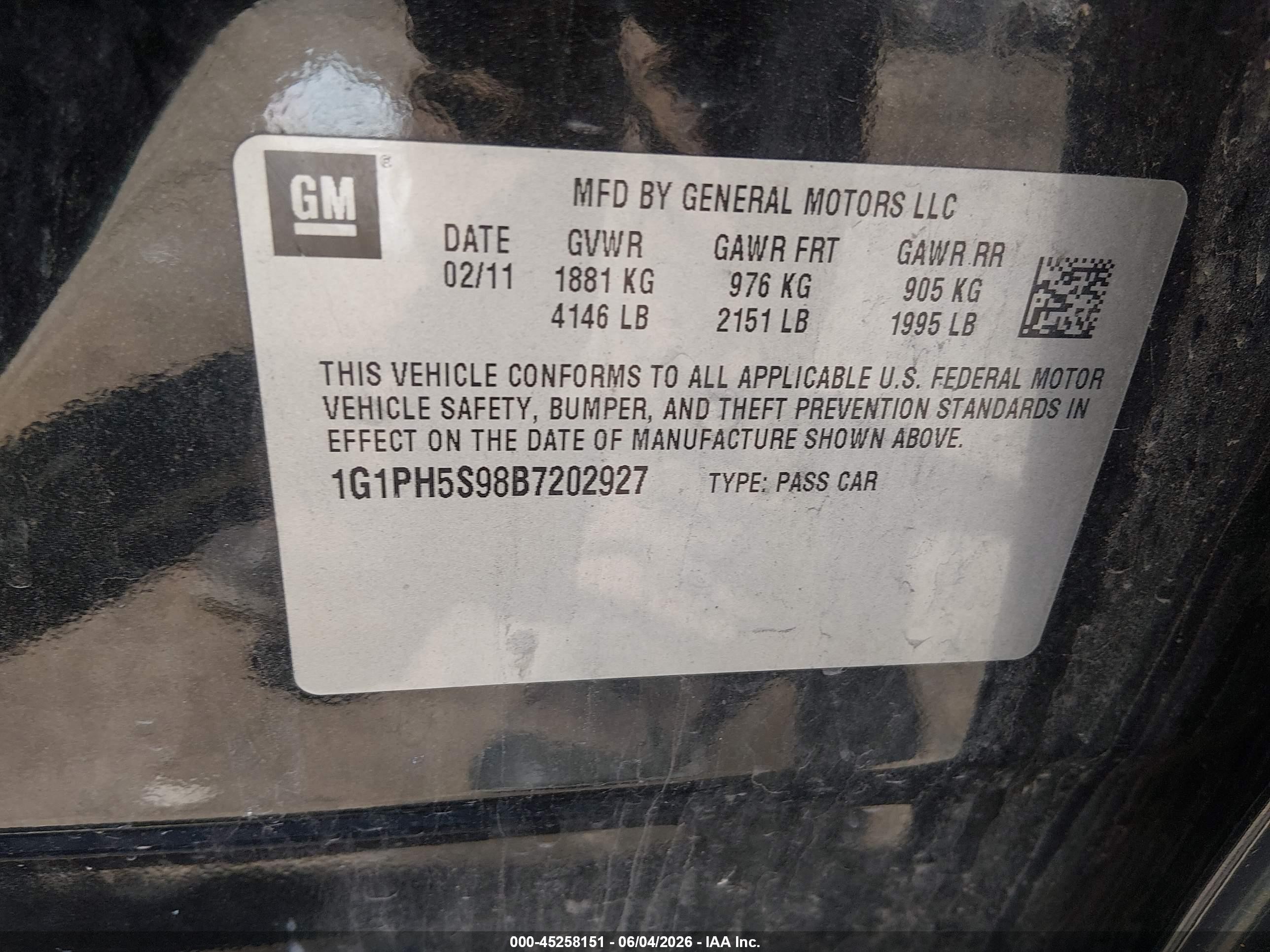 2011 Chevrolet Cruze Ltz Black vin: 1G1PH5S98B7202927