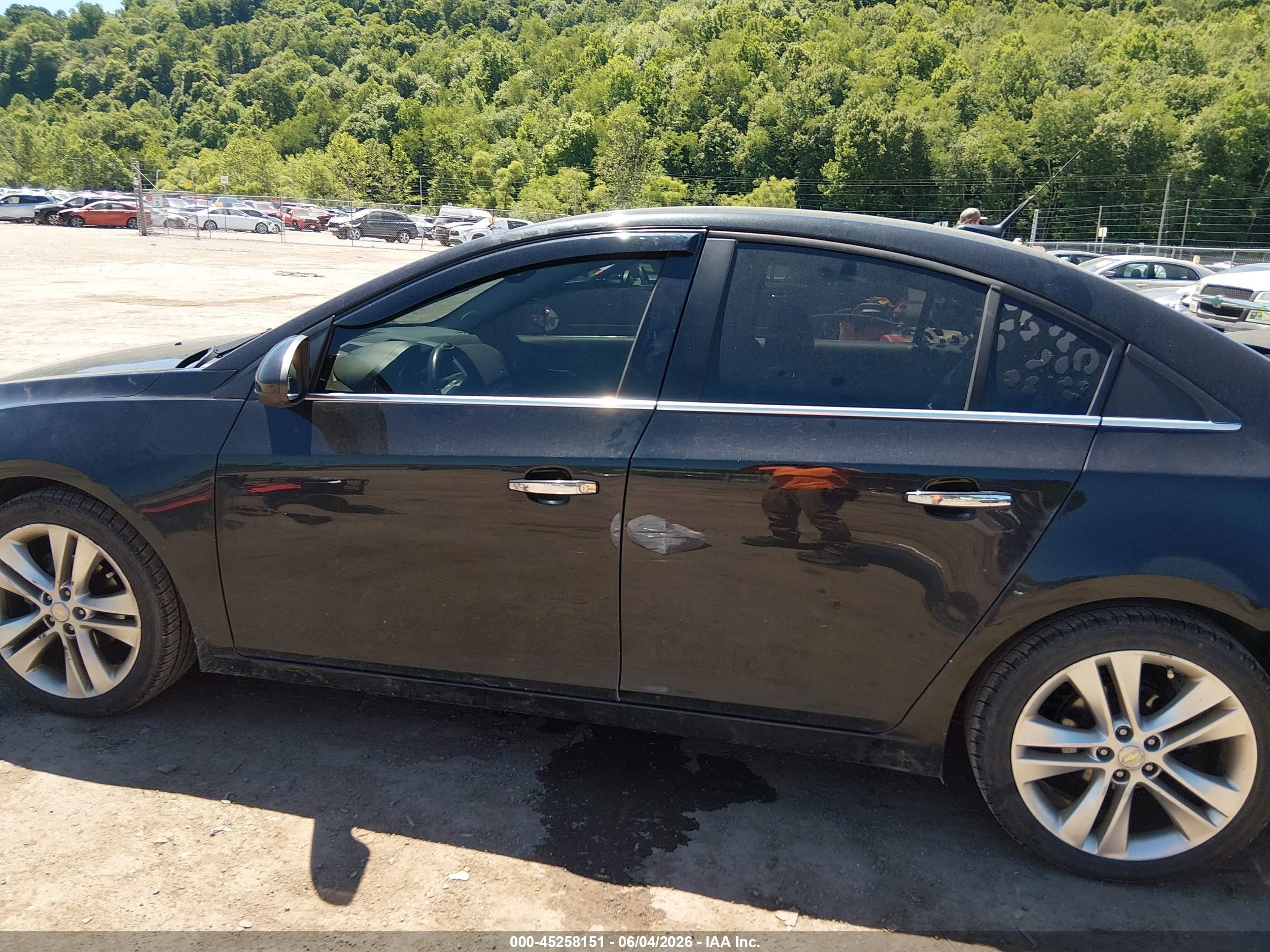 2011 Chevrolet Cruze Ltz Black vin: 1G1PH5S98B7202927