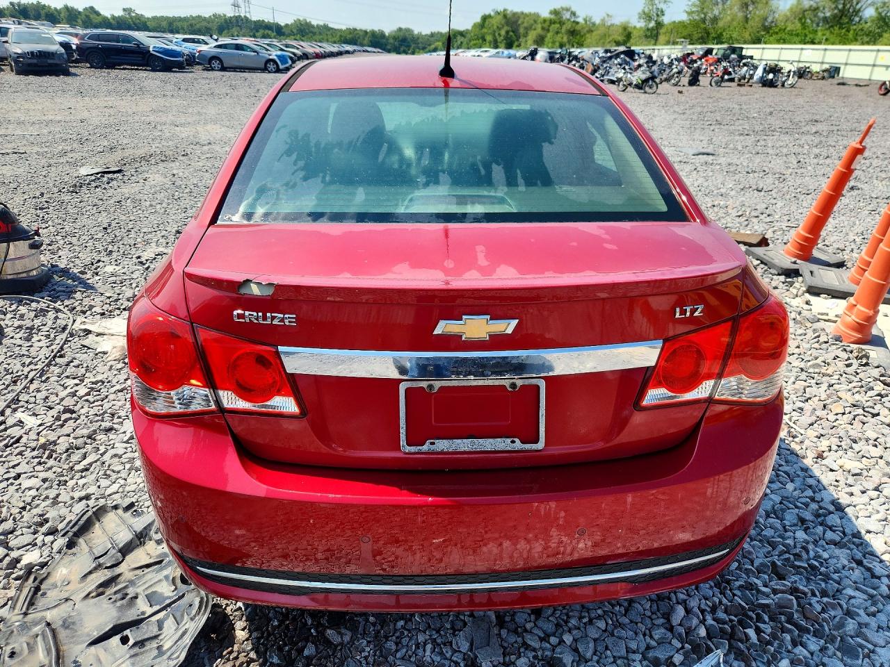 2011 Chevrolet Cruze Ltz Red vin: 1G1PH5S98B7230551