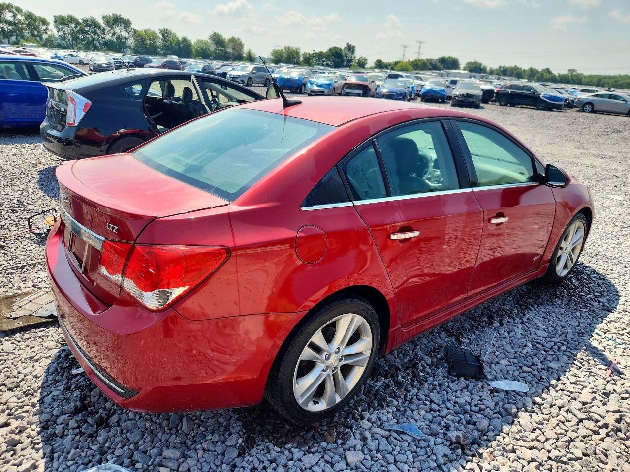 2011 Chevrolet Cruze Ltz Red vin: 1G1PH5S98B7230551