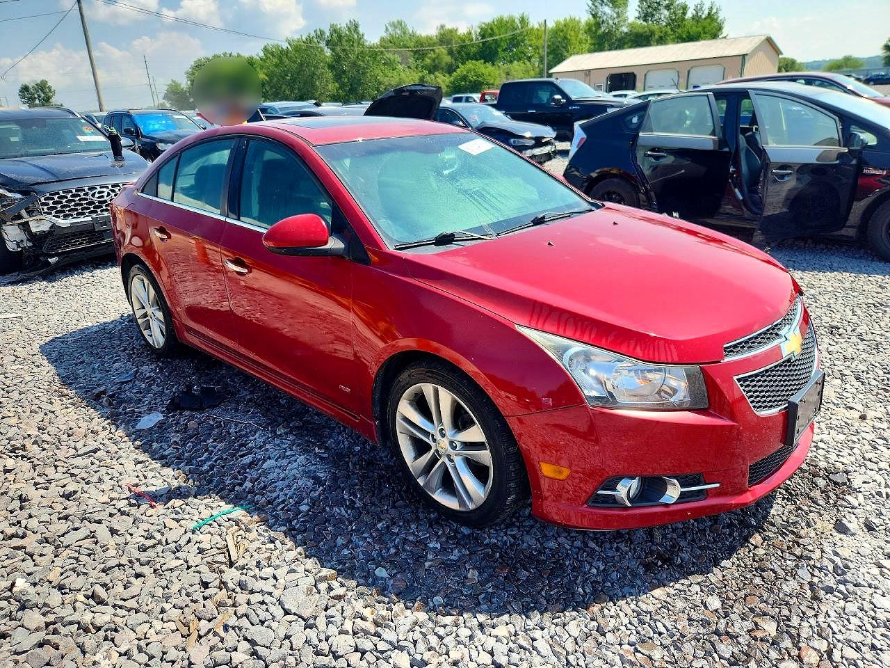 2011 Chevrolet Cruze Ltz Red vin: 1G1PH5S98B7230551