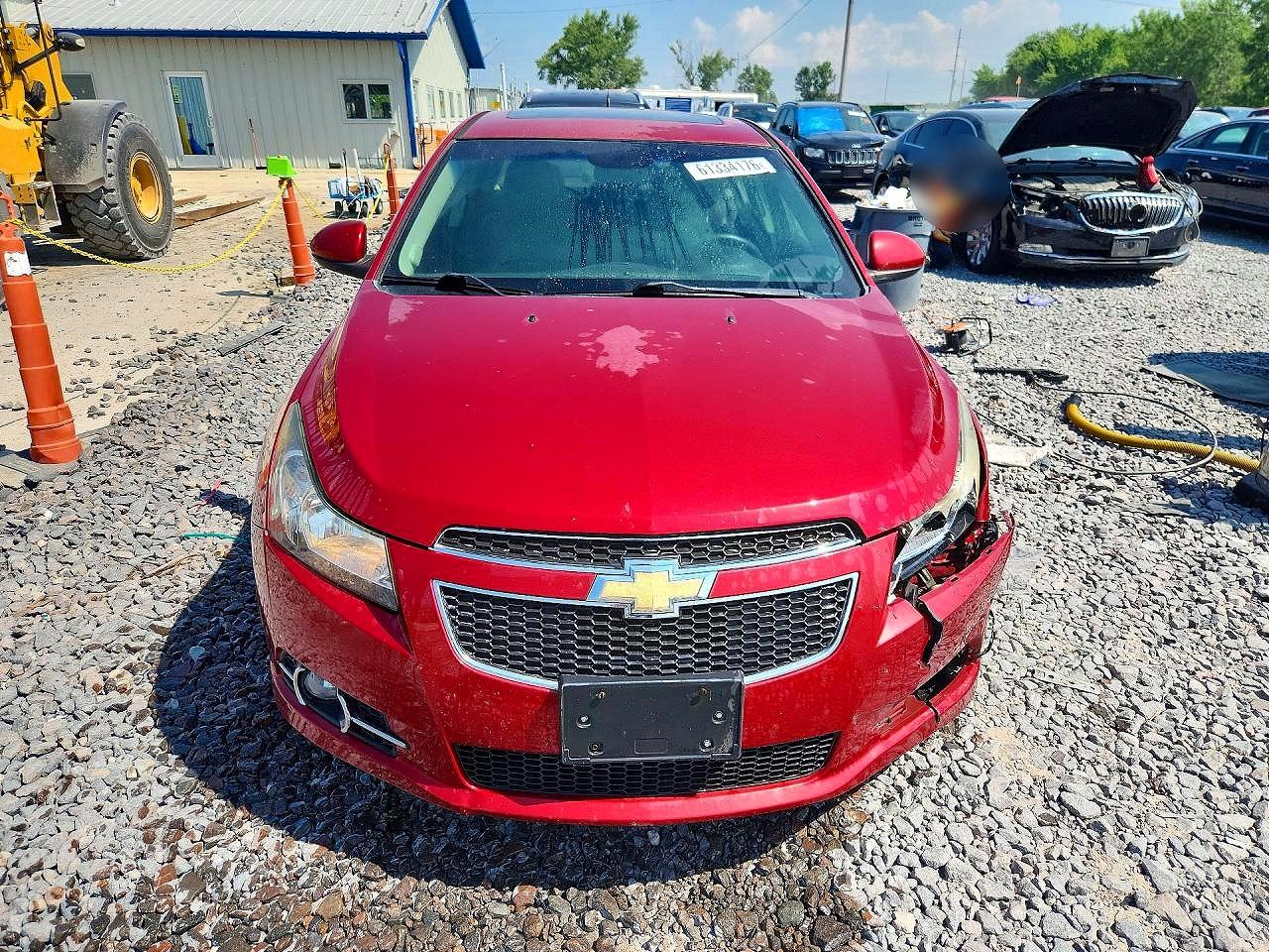 2011 Chevrolet Cruze Ltz Red vin: 1G1PH5S98B7230551