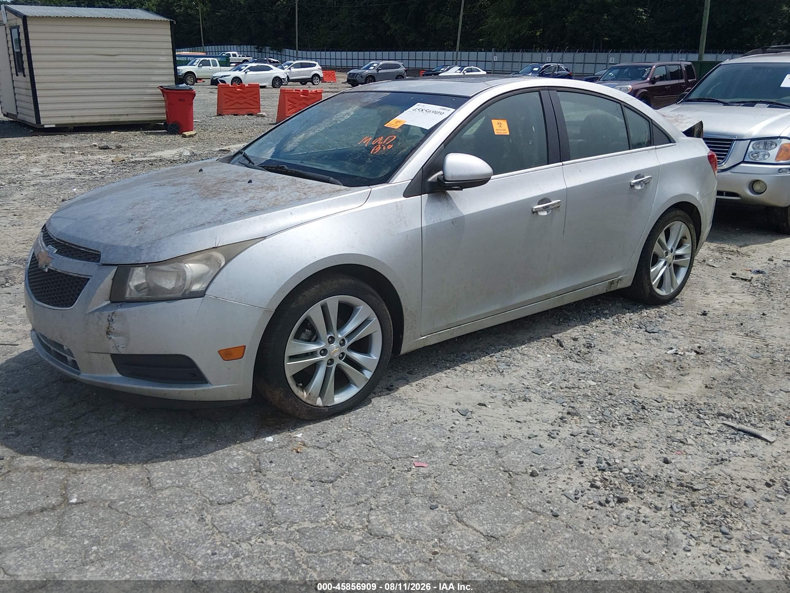 2011 Chevrolet Cruze Ltz Silver vin: 1G1PH5S99B7144634
