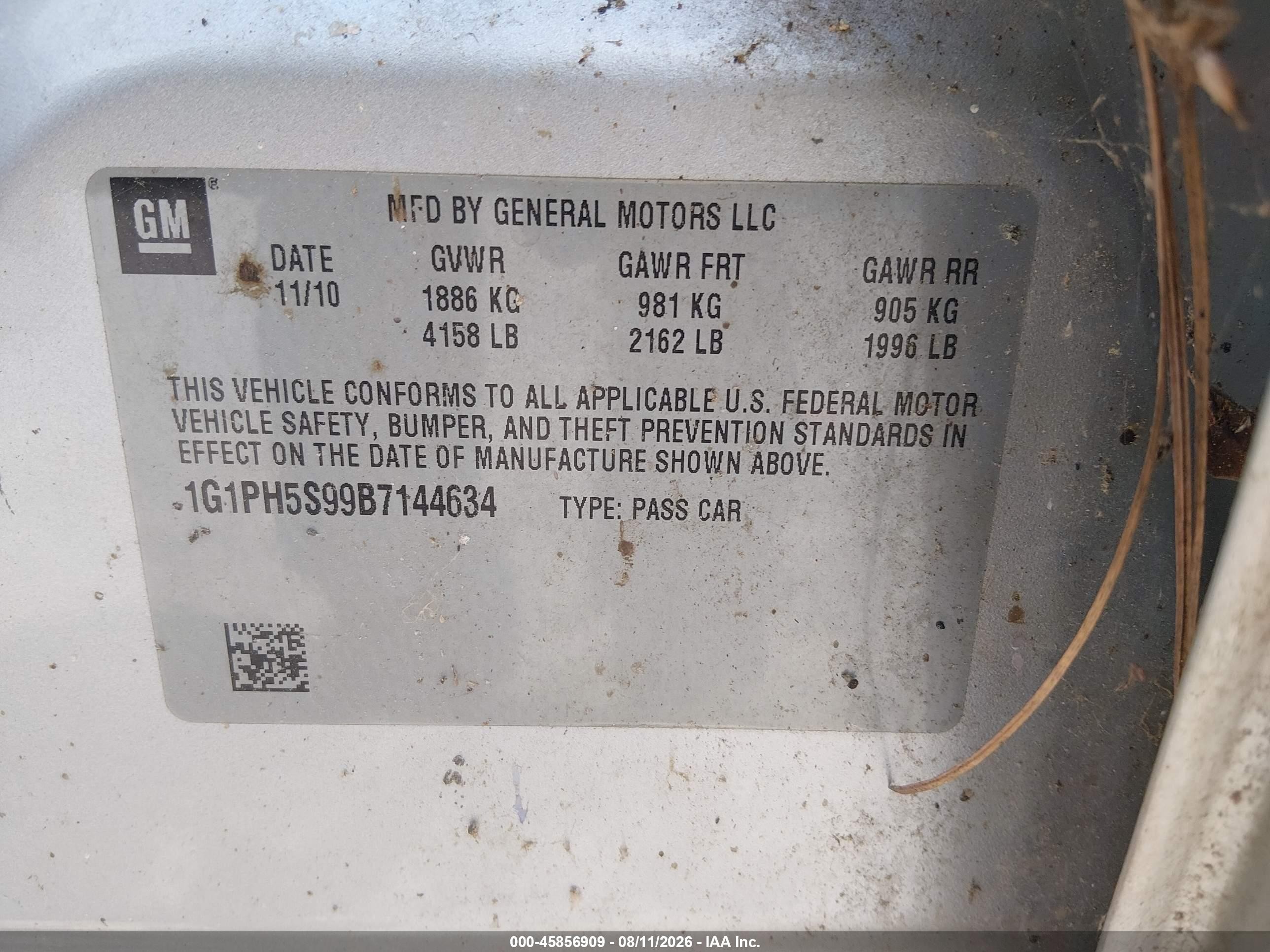 2011 Chevrolet Cruze Ltz Silver vin: 1G1PH5S99B7144634