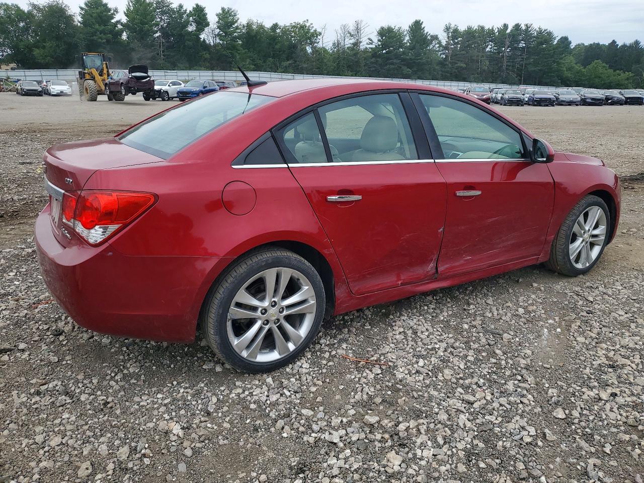 2011 Chevrolet Cruze Ltz Red vin: 1G1PH5S99B7183742