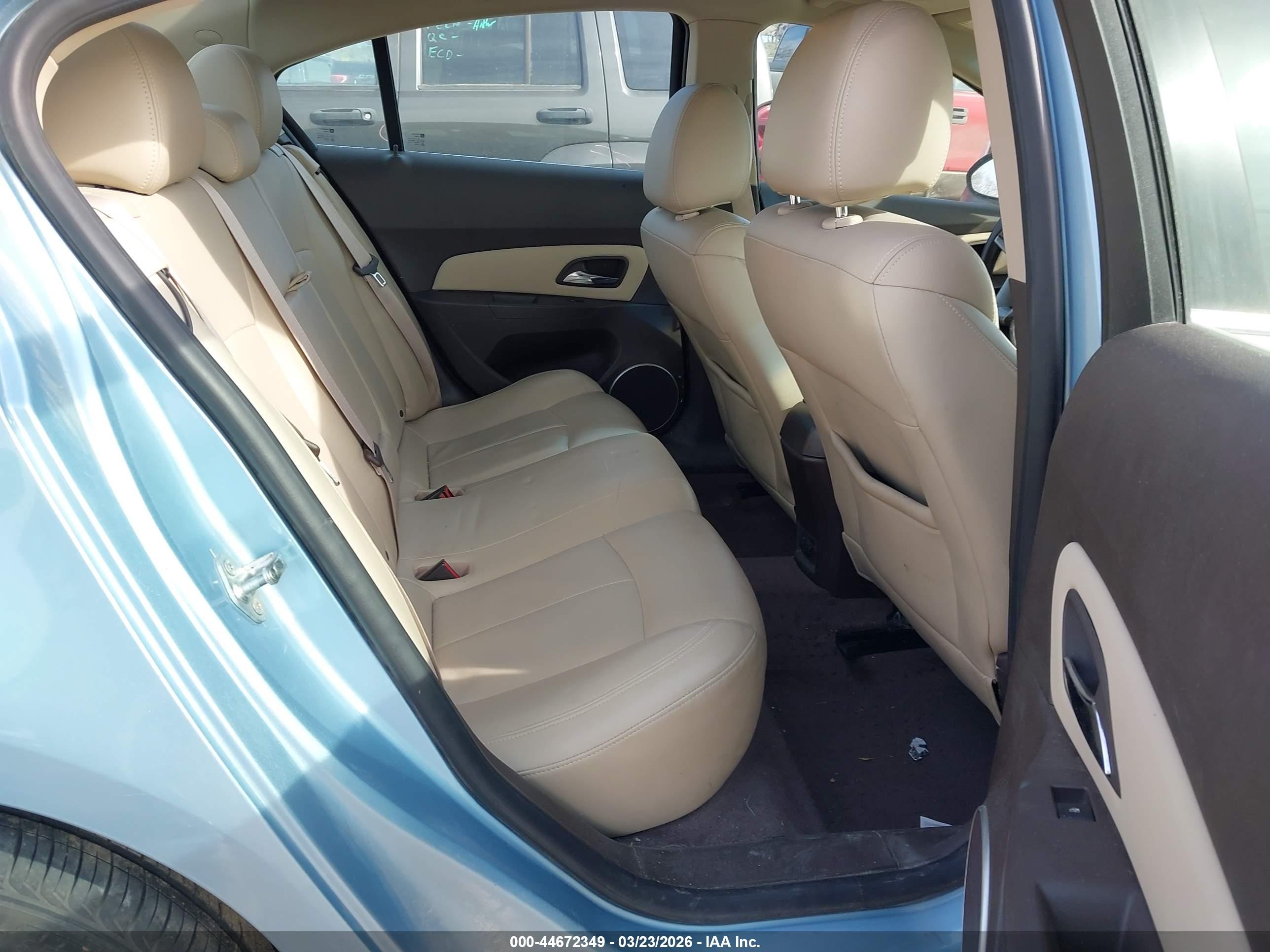 2011 Chevrolet Cruze Ltz Light Blue vin: 1G1PH5S99B7244376