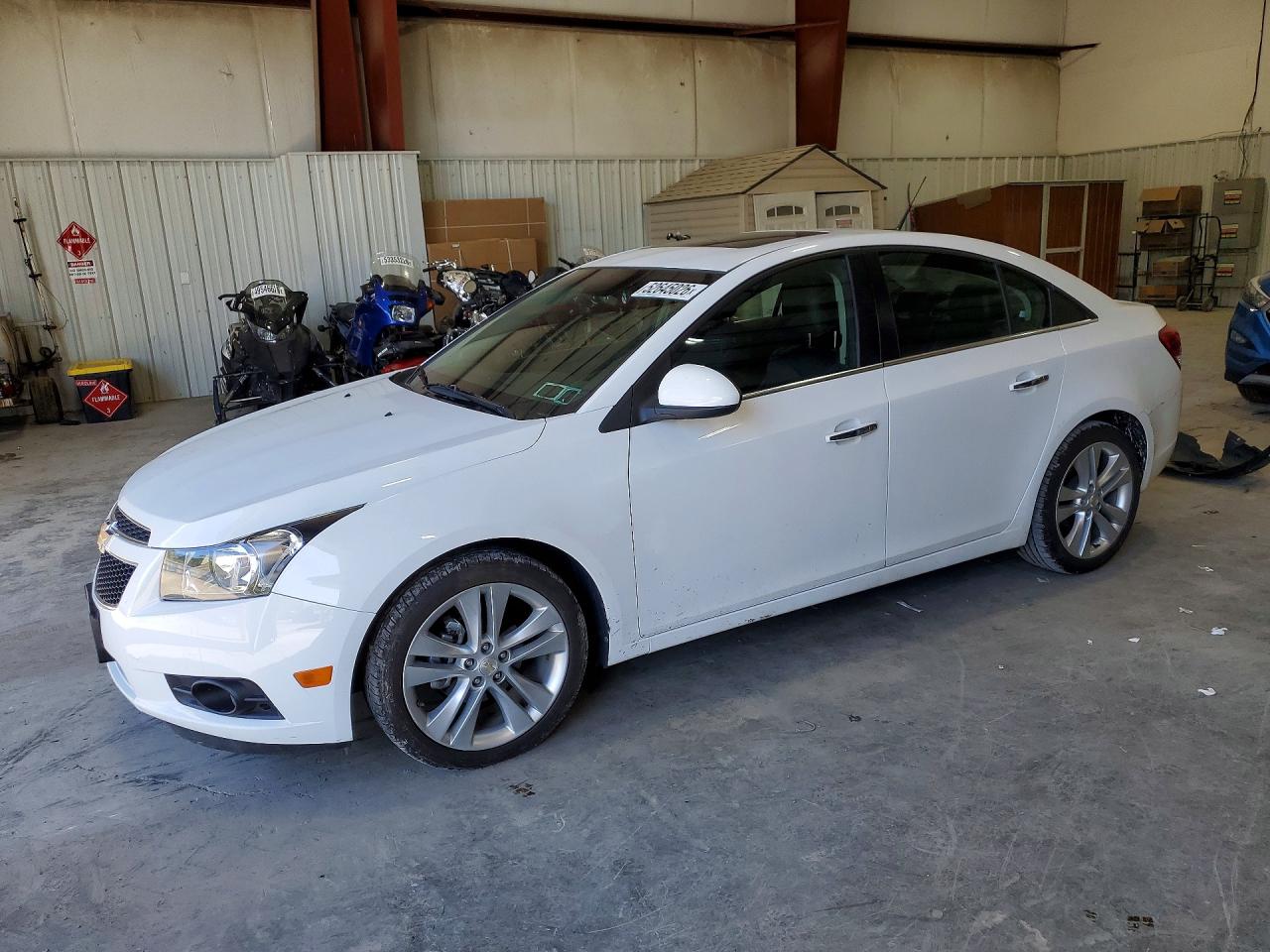2011 Chevrolet Cruze Ltz White vin: 1G1PH5S99B7271092