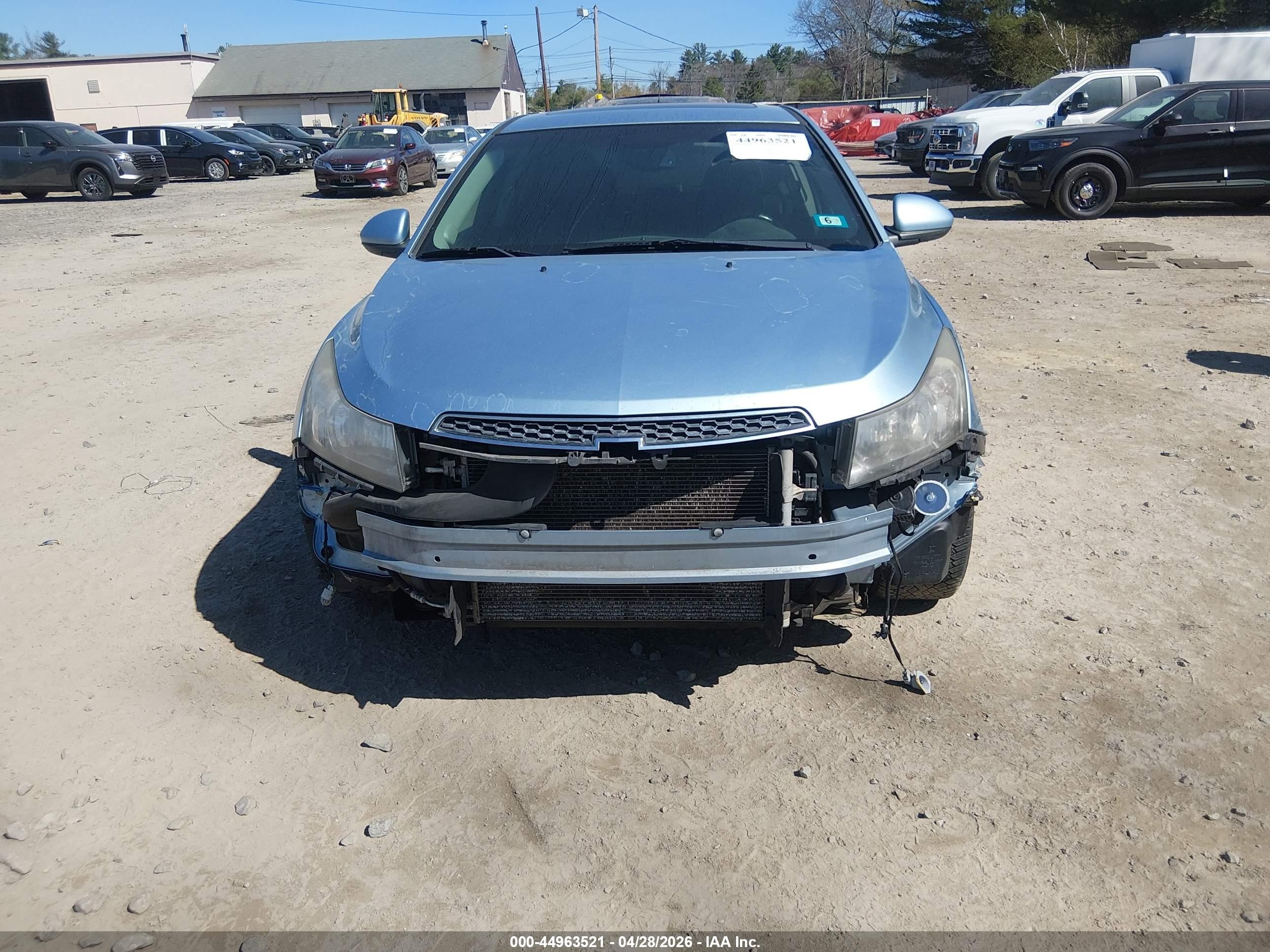 2011 Chevrolet Cruze Ltz Light Blue vin: 1G1PH5S9XB7147087