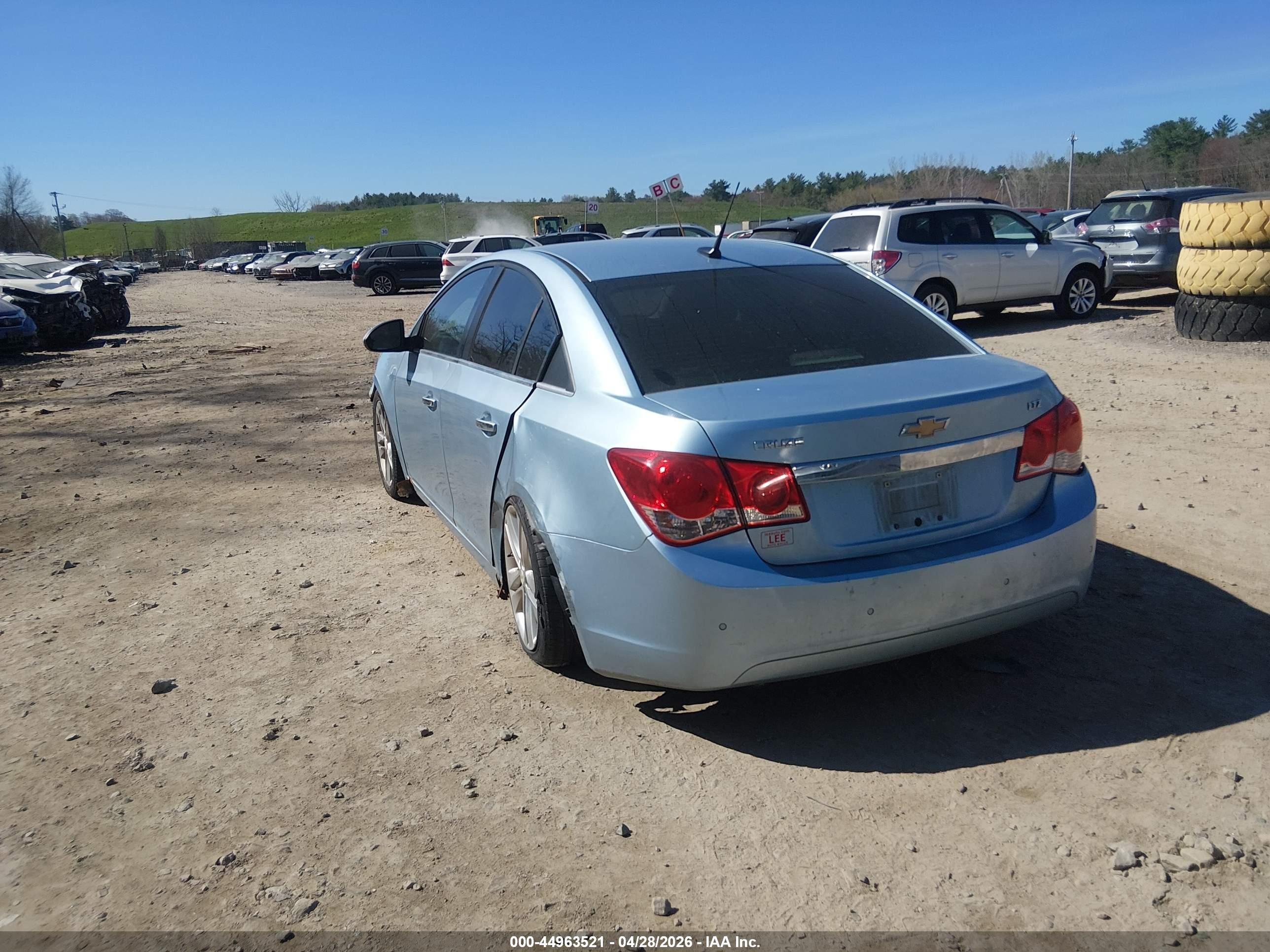 2011 Chevrolet Cruze Ltz Light Blue vin: 1G1PH5S9XB7147087
