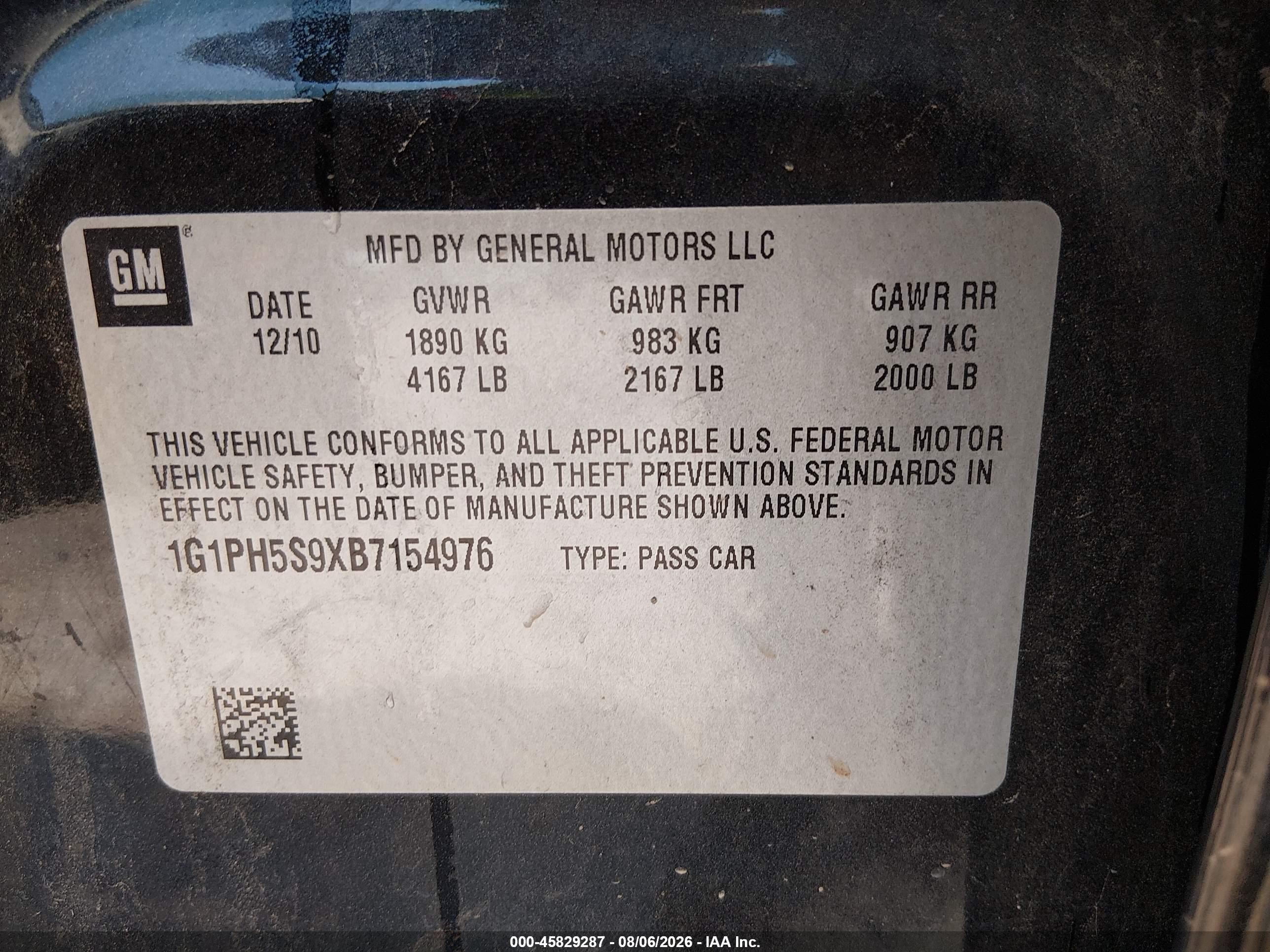 2011 Chevrolet Cruze Ltz Черный vin: 1G1PH5S9XB7154976