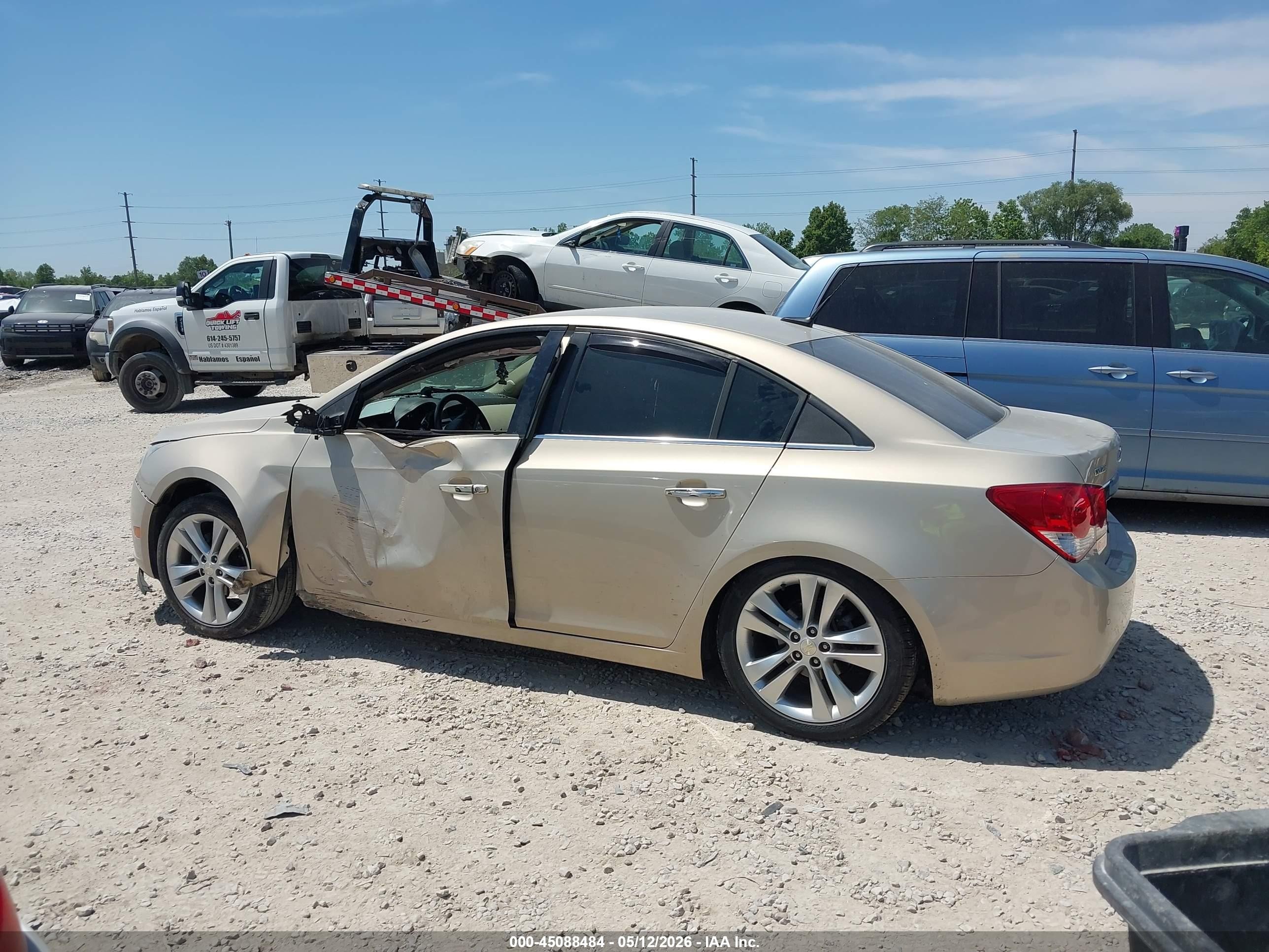 2011 Chevrolet Cruze Ltz Gold vin: 1G1PH5S9XB7179277