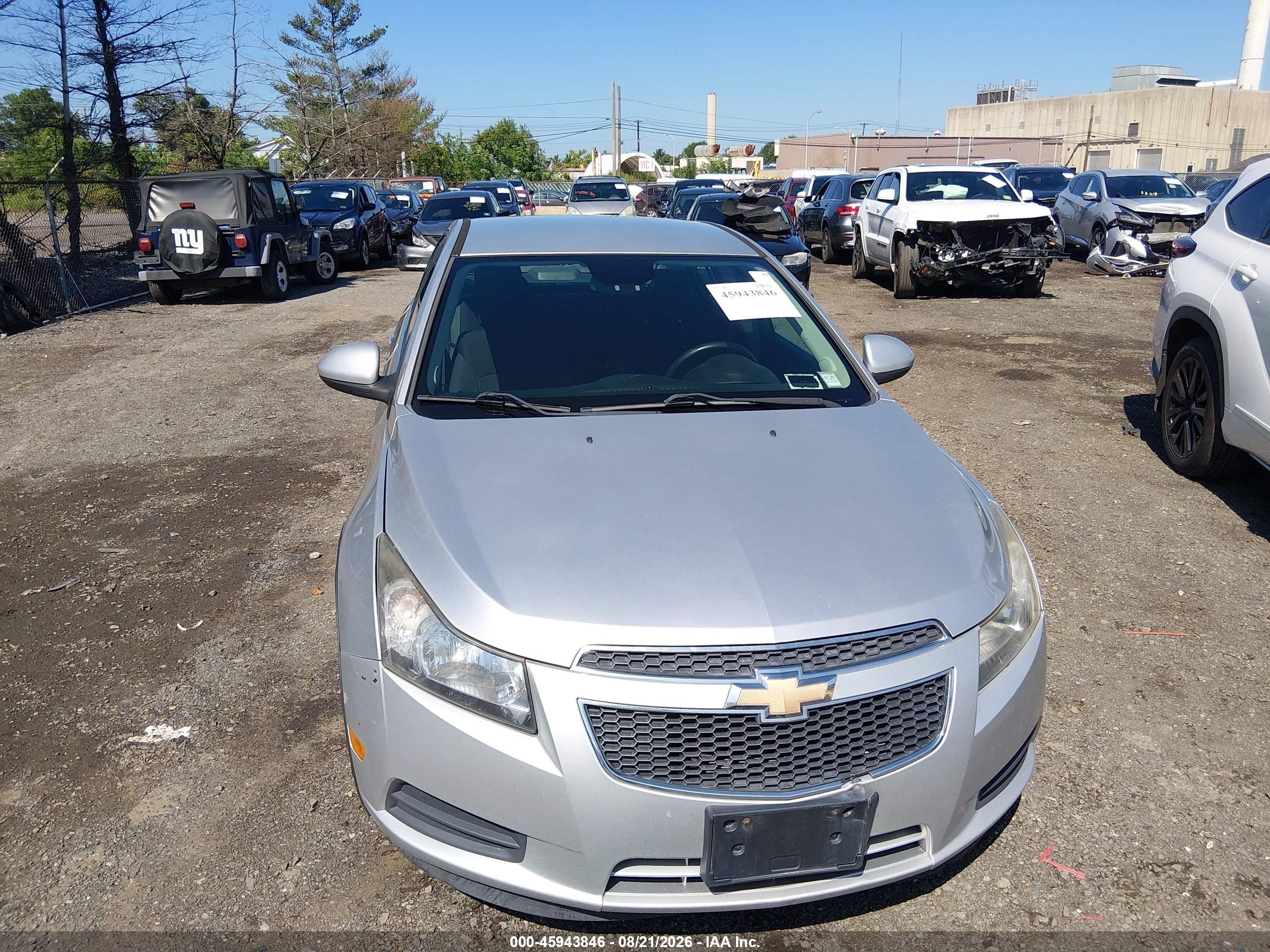2013 Chevrolet Cruze Eco Auto Silver vin: 1G1PH5SB0D7130563