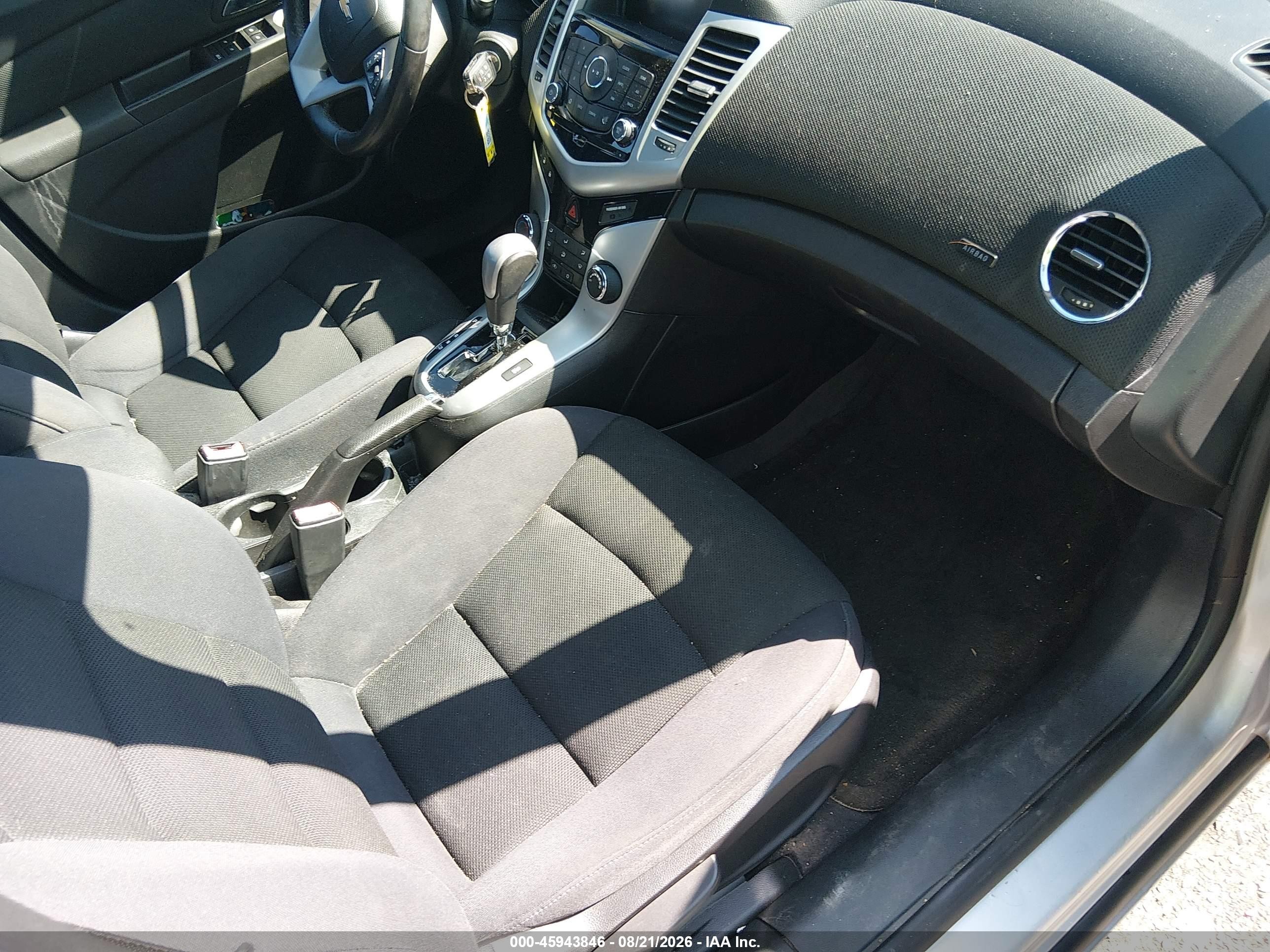 2013 Chevrolet Cruze Eco Auto Silver vin: 1G1PH5SB0D7130563