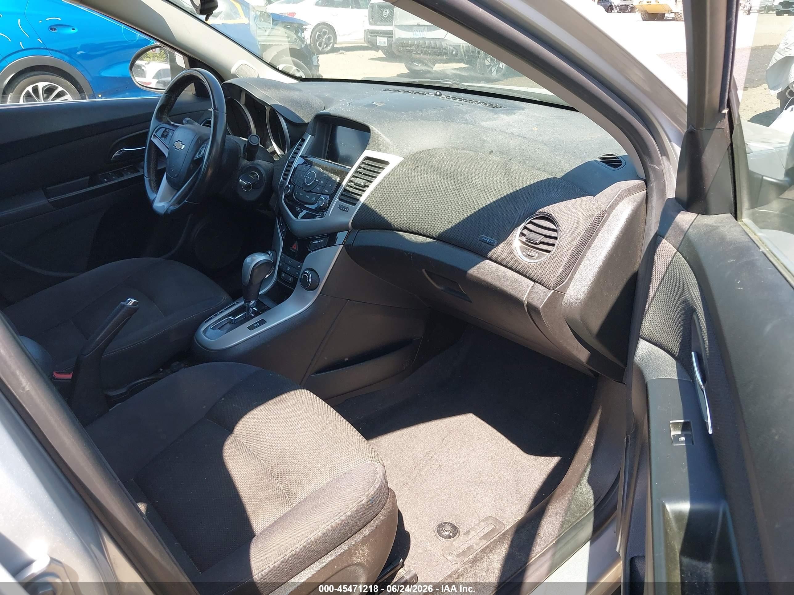 2013 Chevrolet Cruze Eco Auto Silver vin: 1G1PH5SB0D7174336