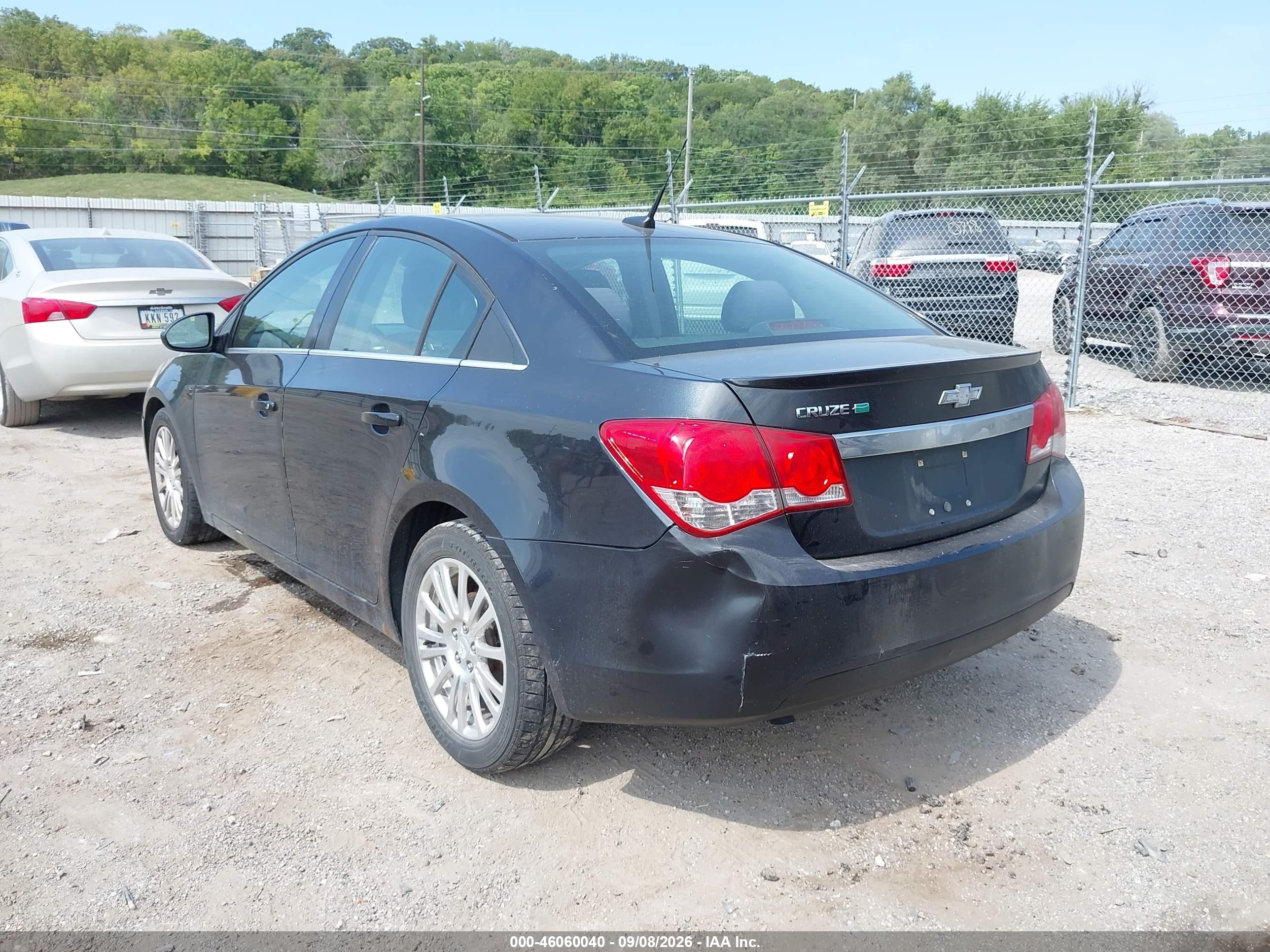 2013 Chevrolet Cruze Eco Auto Black vin: 1G1PH5SB0D7234275