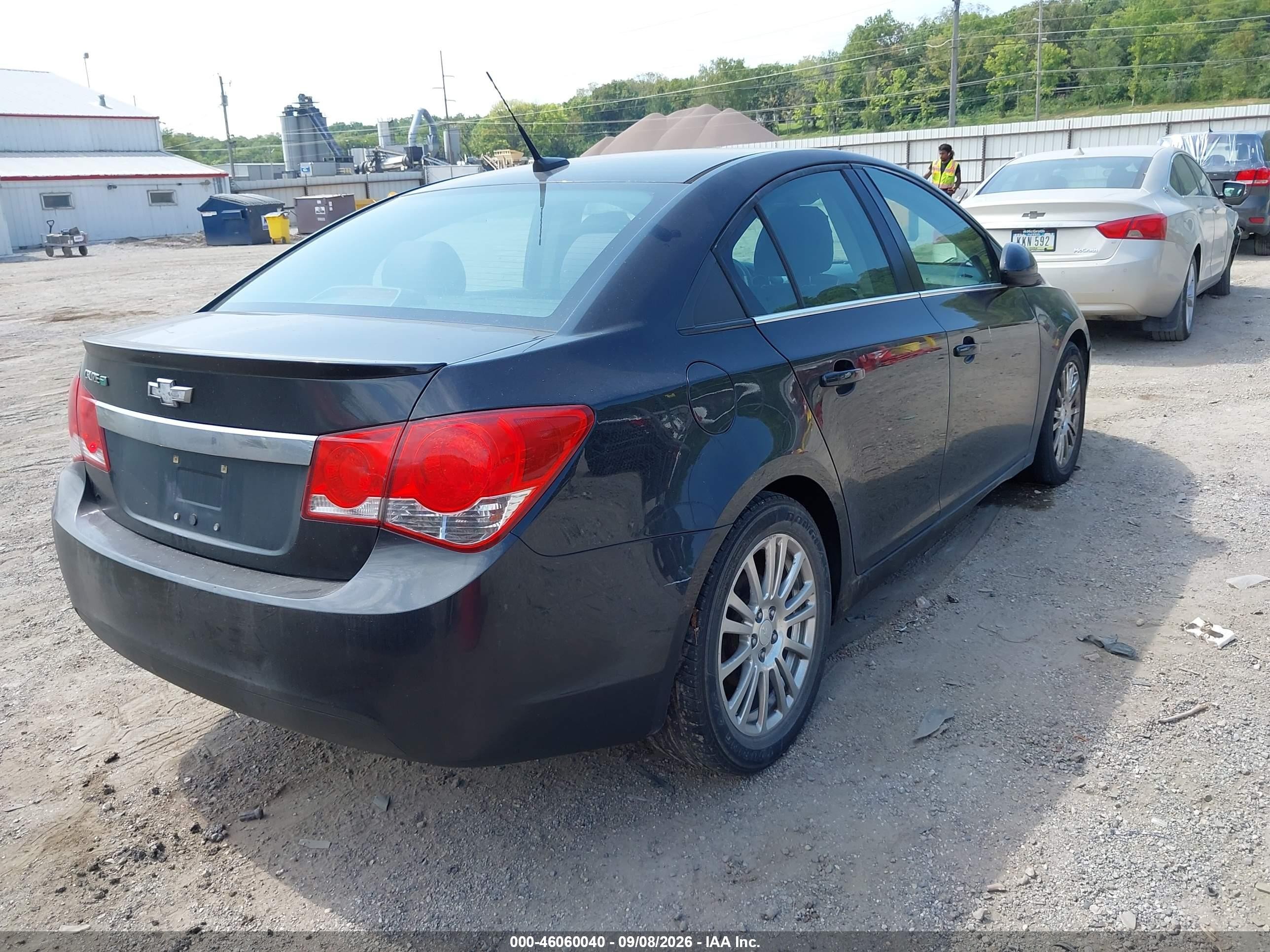 2013 Chevrolet Cruze Eco Auto Black vin: 1G1PH5SB0D7234275