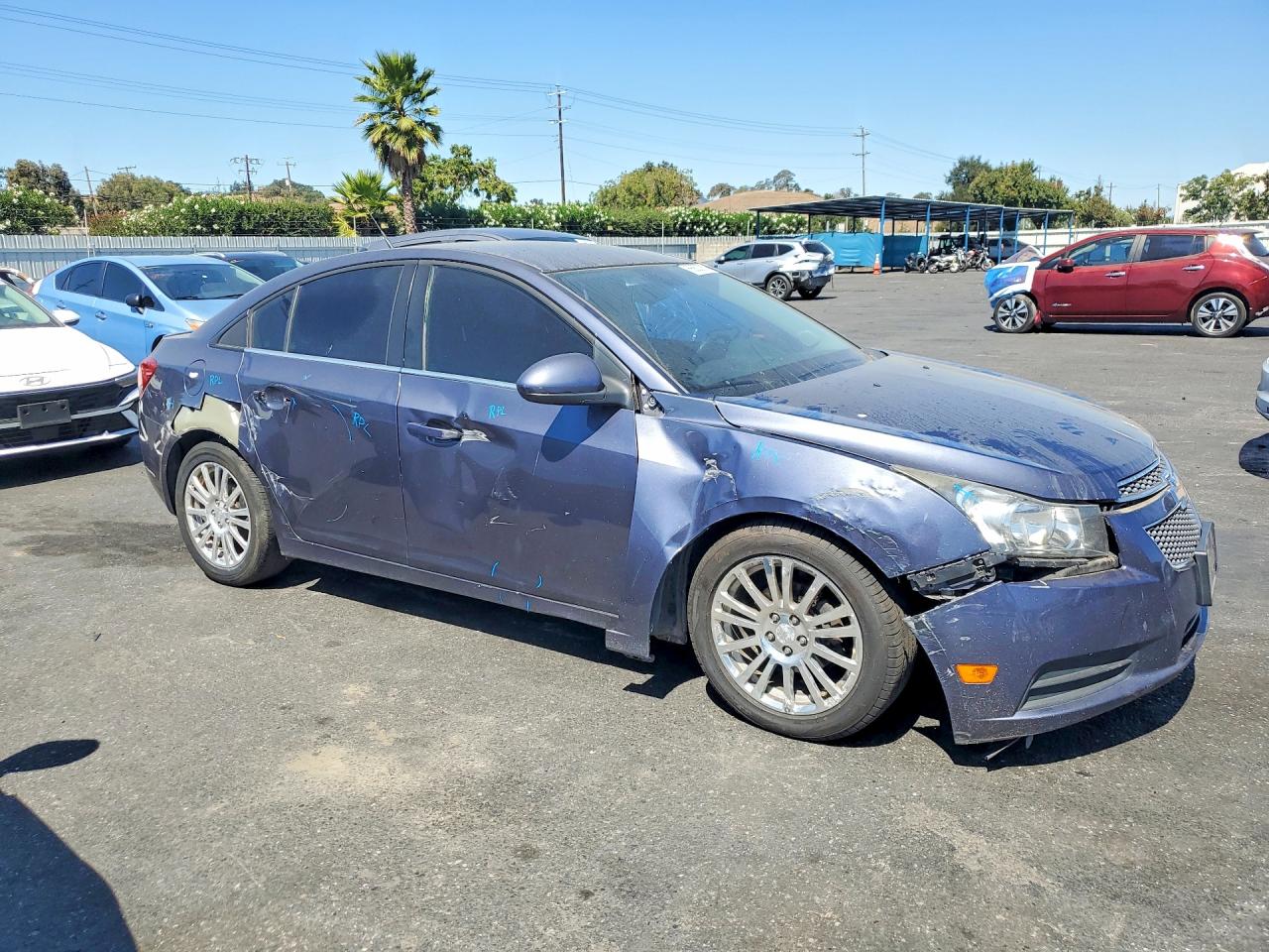 2013 Chevrolet Cruze Eco Blue vin: 1G1PH5SB0D7280737