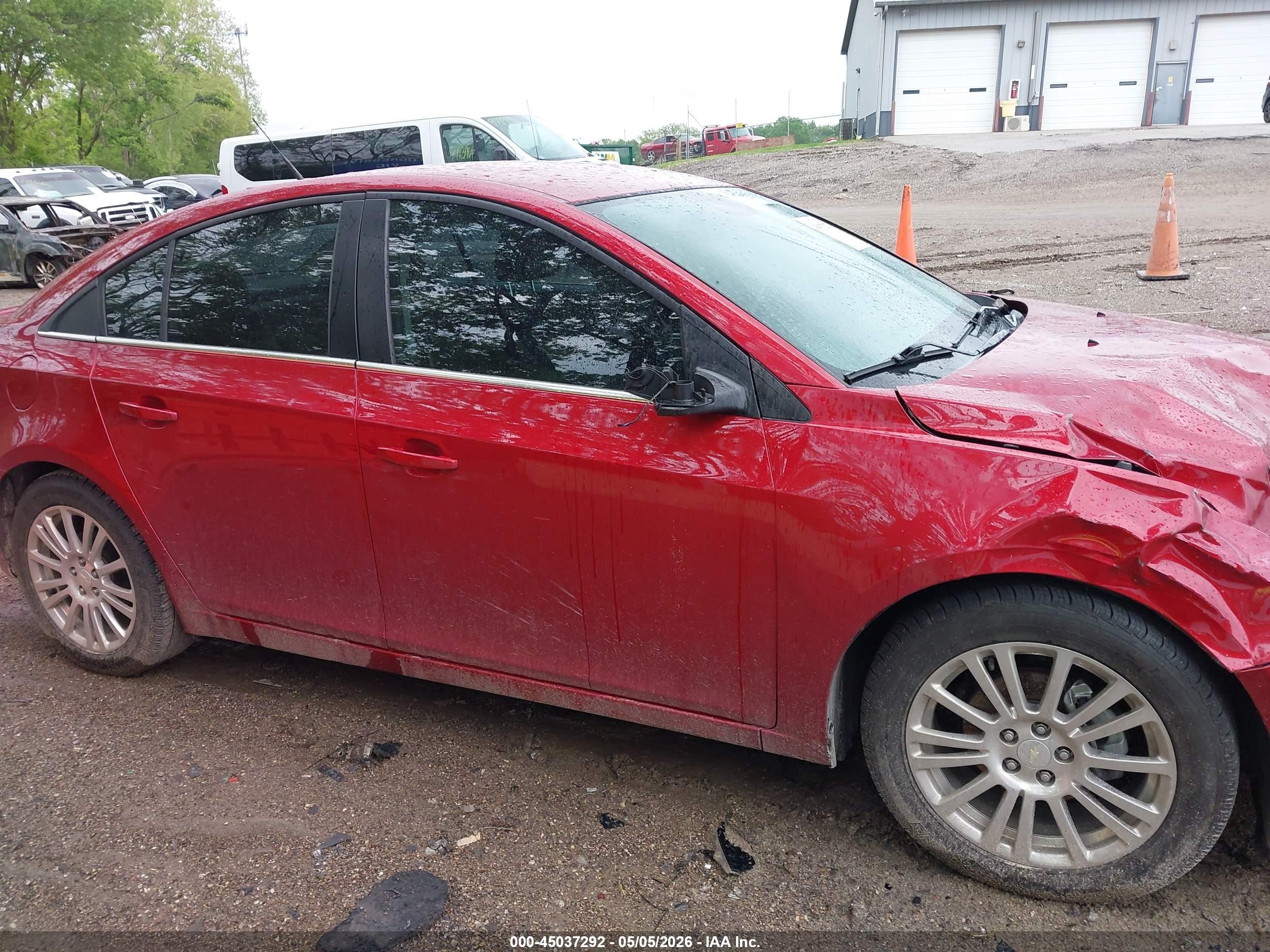 2013 Chevrolet Cruze Eco Auto Red vin: 1G1PH5SB0D7319732