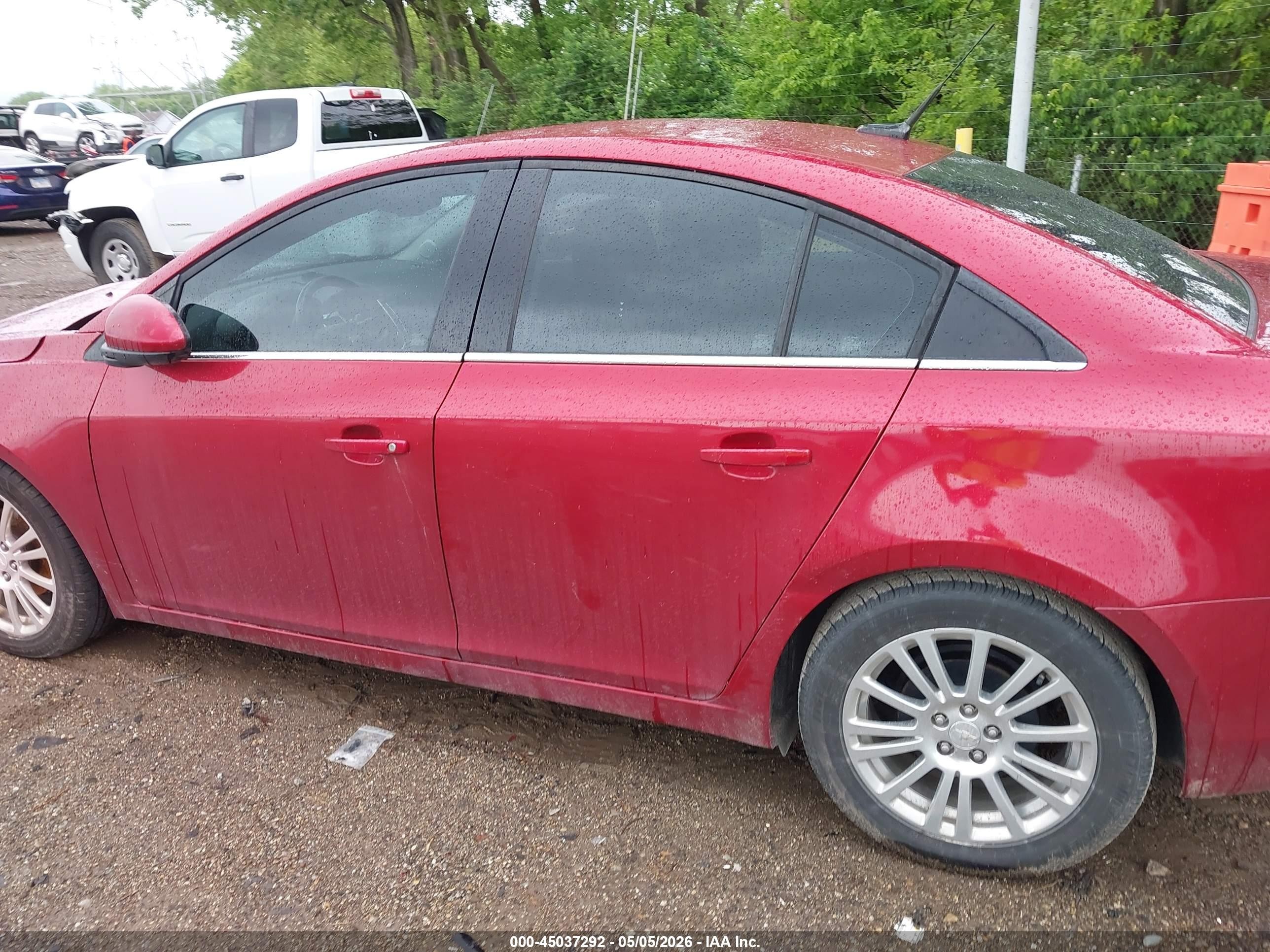 2013 Chevrolet Cruze Eco Auto Red vin: 1G1PH5SB0D7319732