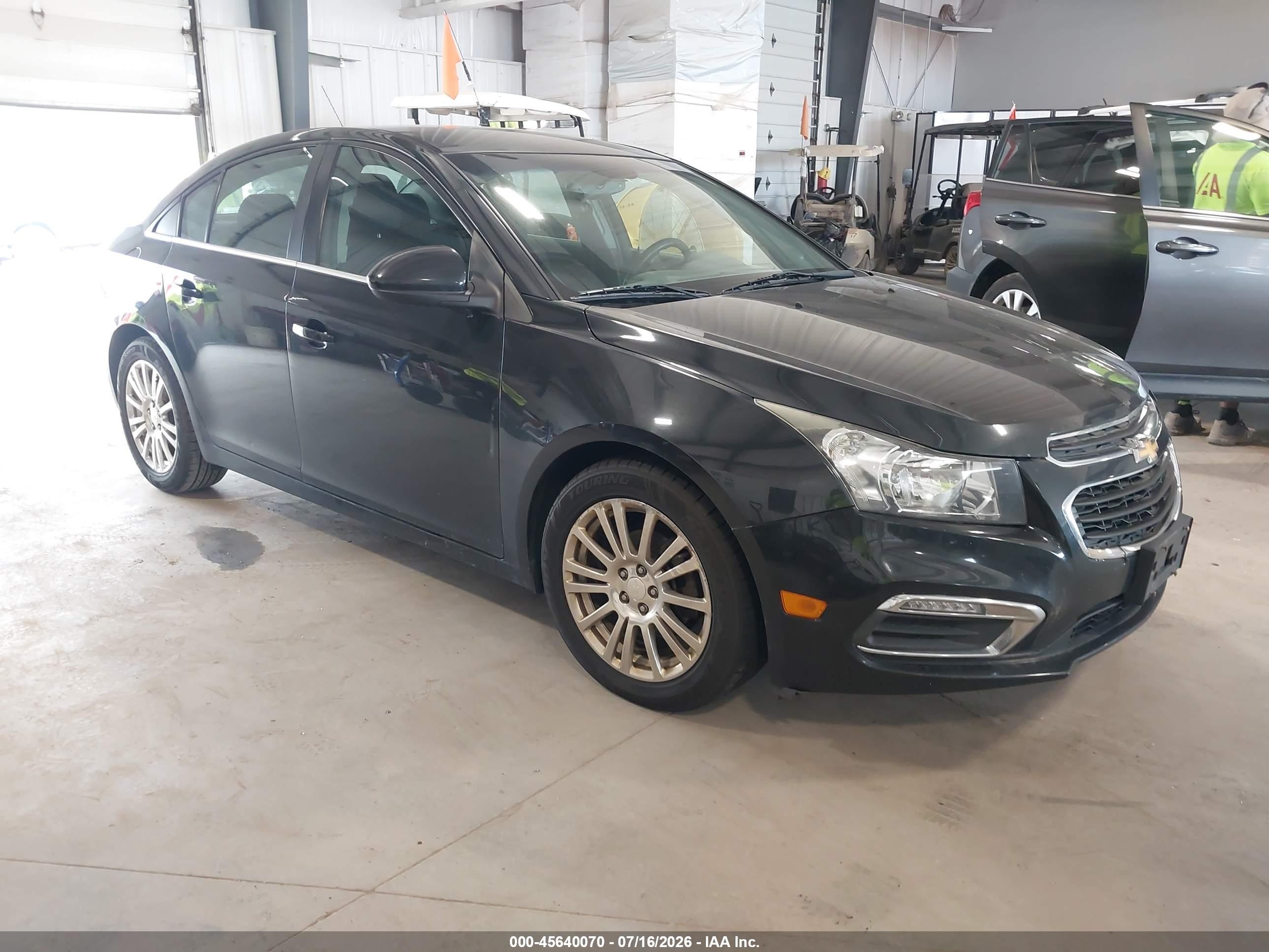 2015 Chevrolet Cruze Eco Auto Black vin: 1G1PH5SB0F7230567