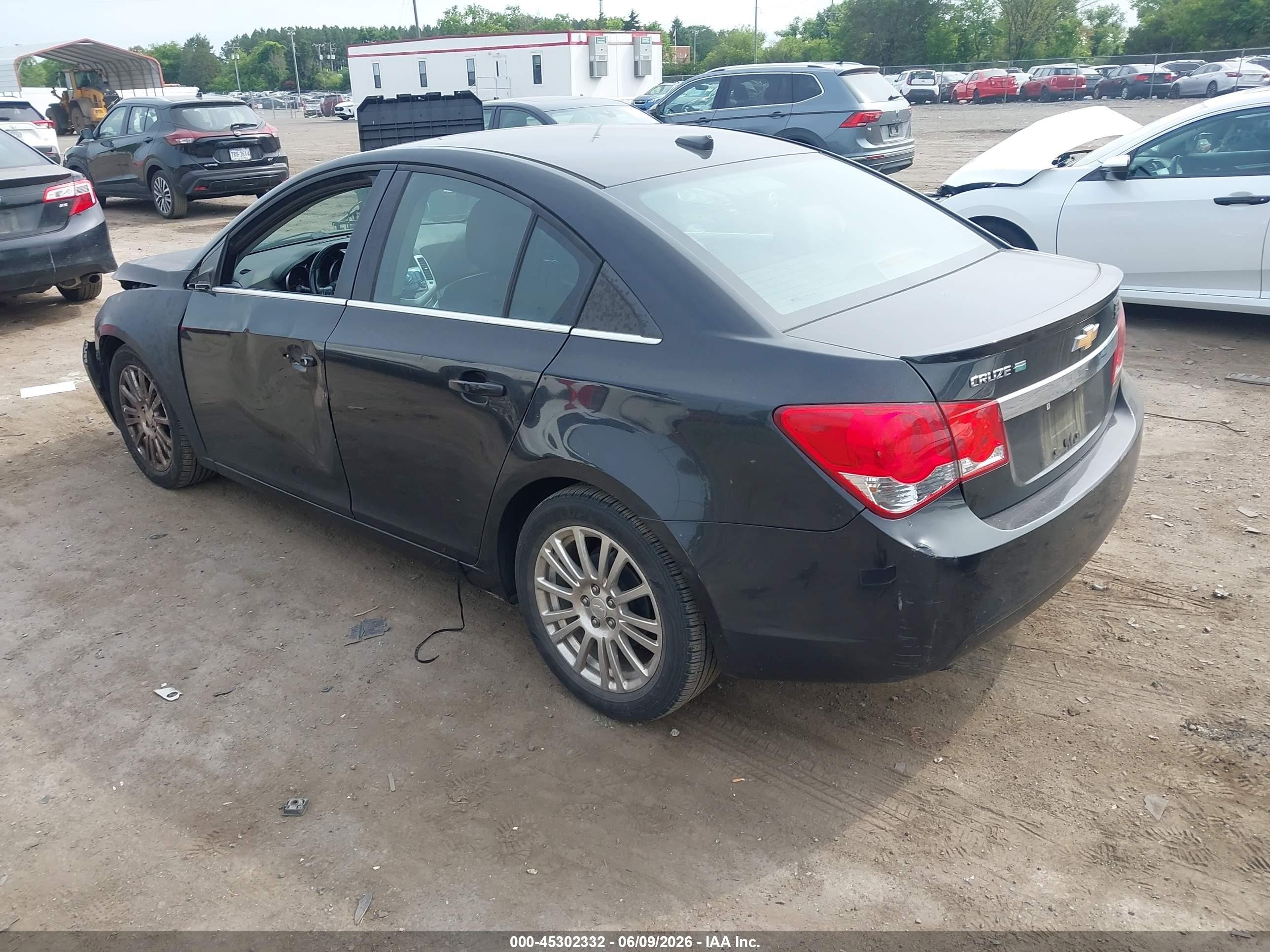 2013 Chevrolet Cruze Eco Auto Black vin: 1G1PH5SB1D7215041