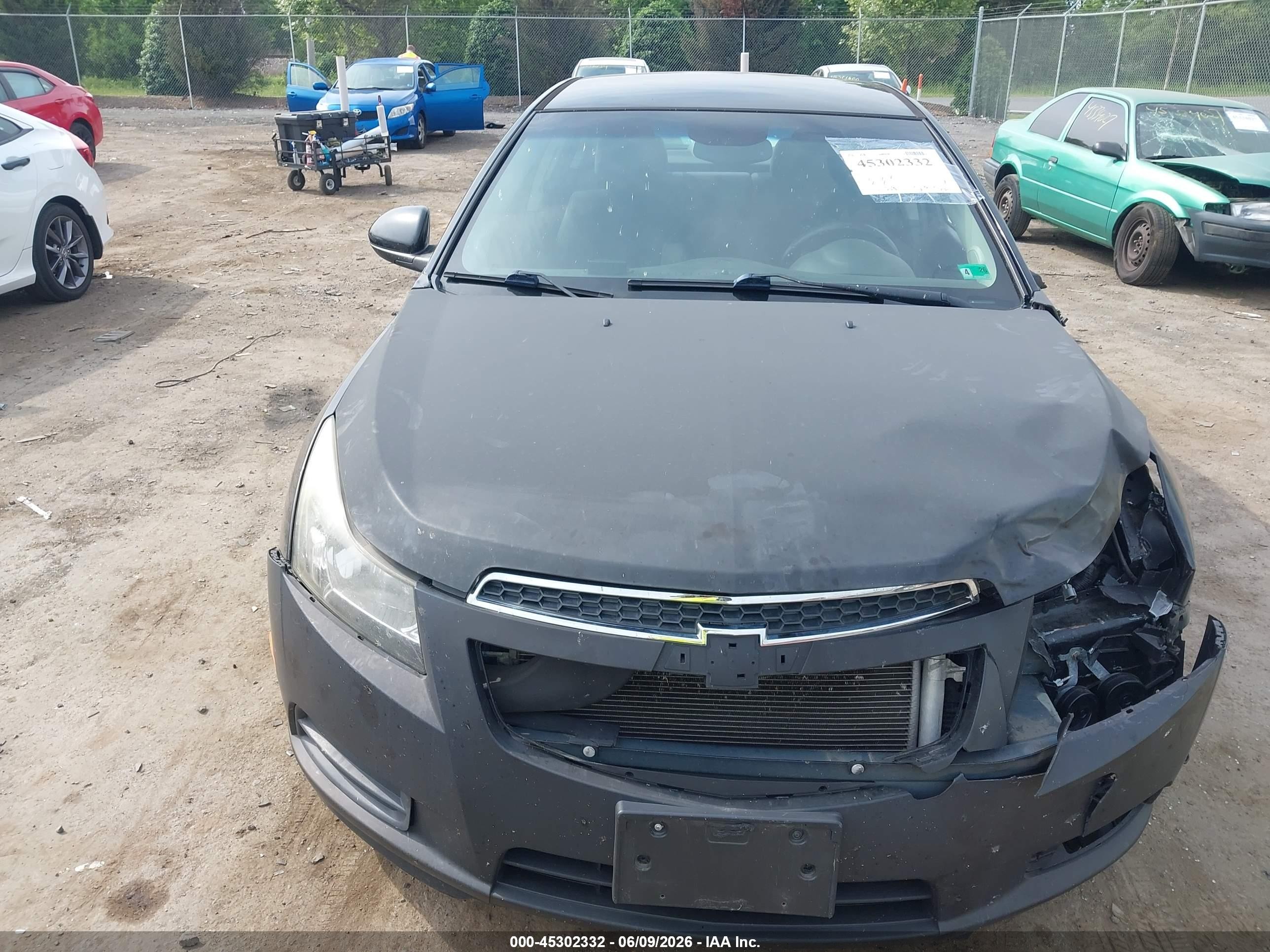 2013 Chevrolet Cruze Eco Auto Black vin: 1G1PH5SB1D7215041