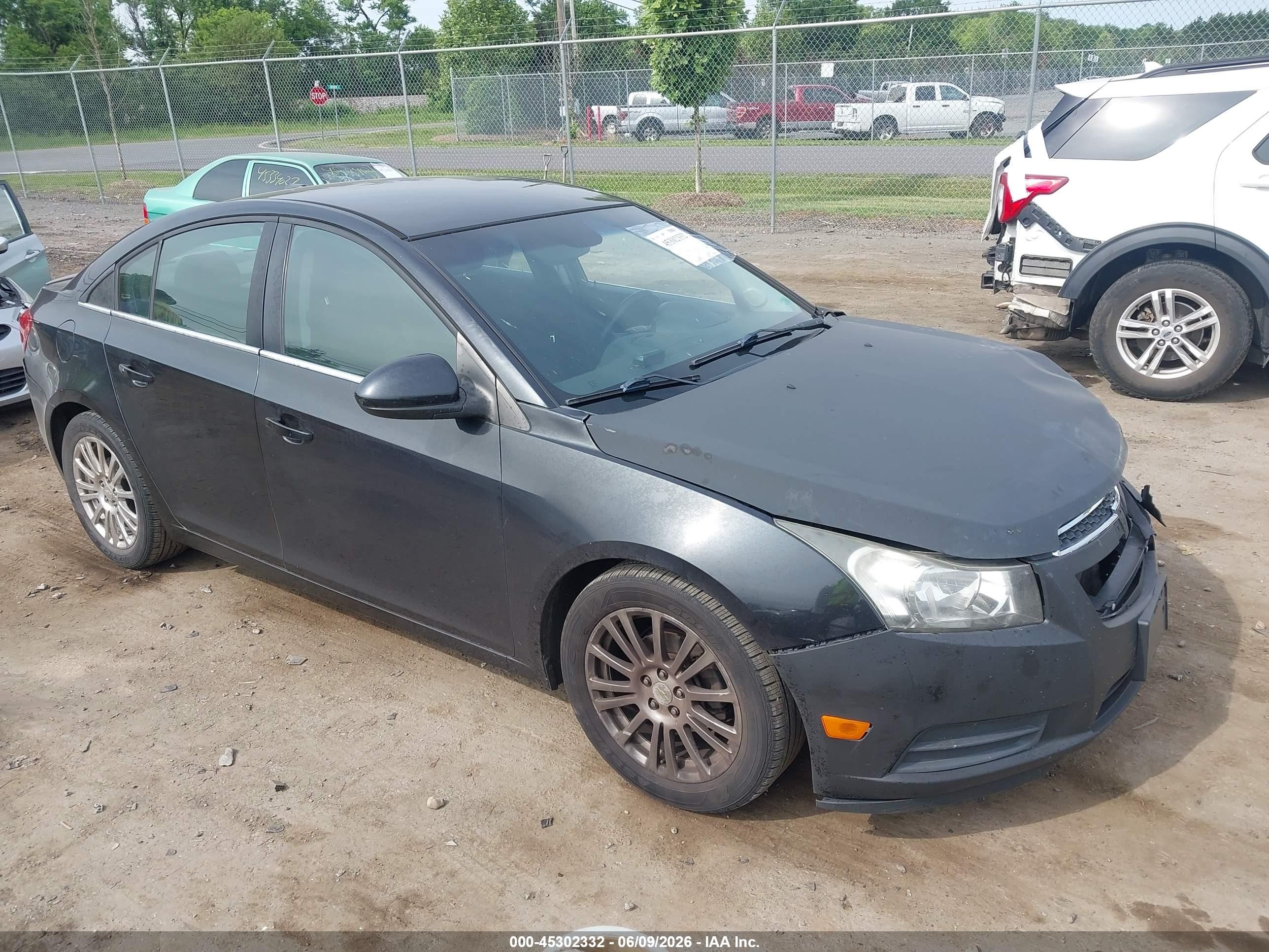 2013 Chevrolet Cruze Eco Auto Black vin: 1G1PH5SB1D7215041