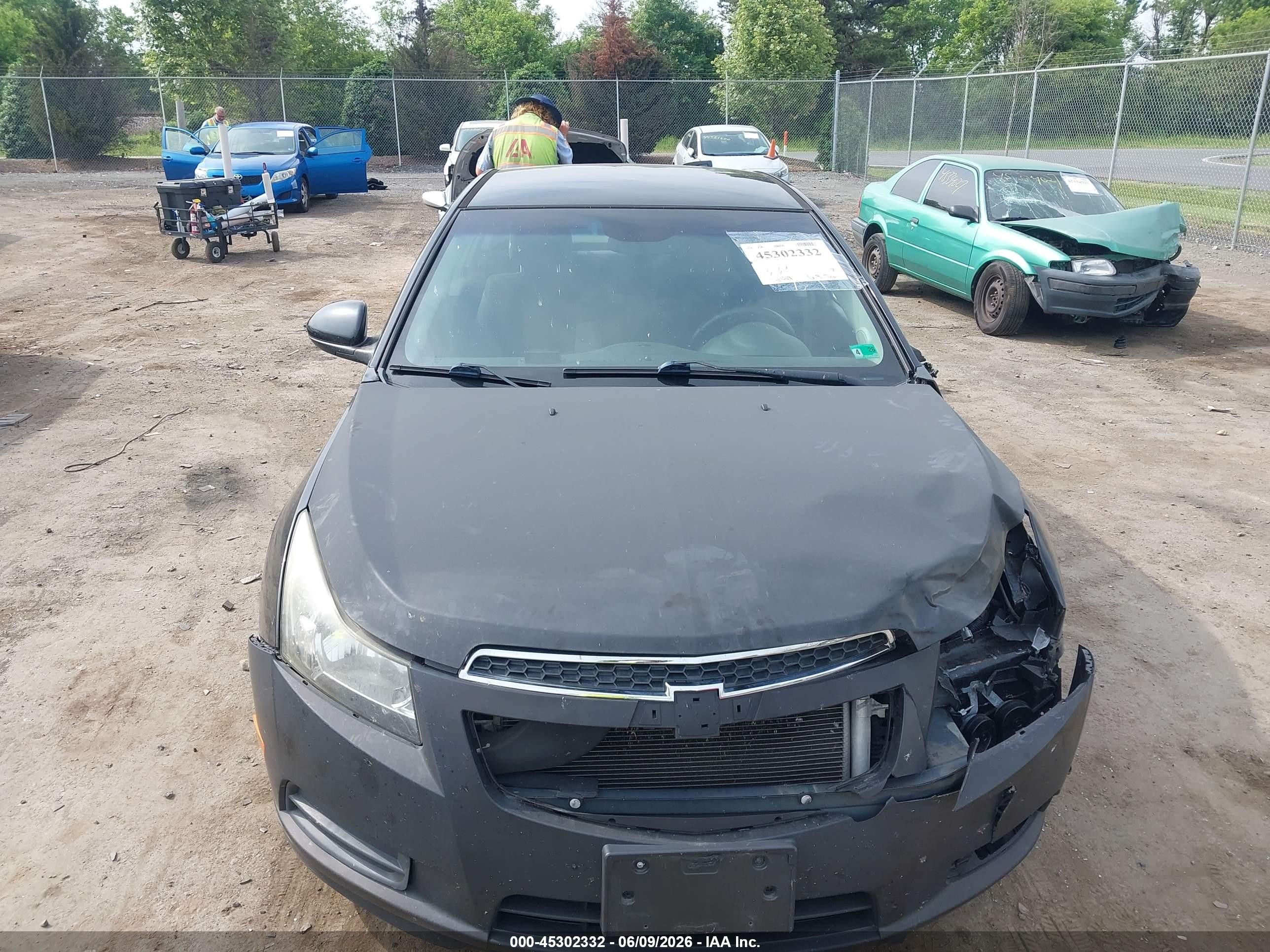 2013 Chevrolet Cruze Eco Auto Black vin: 1G1PH5SB1D7215041