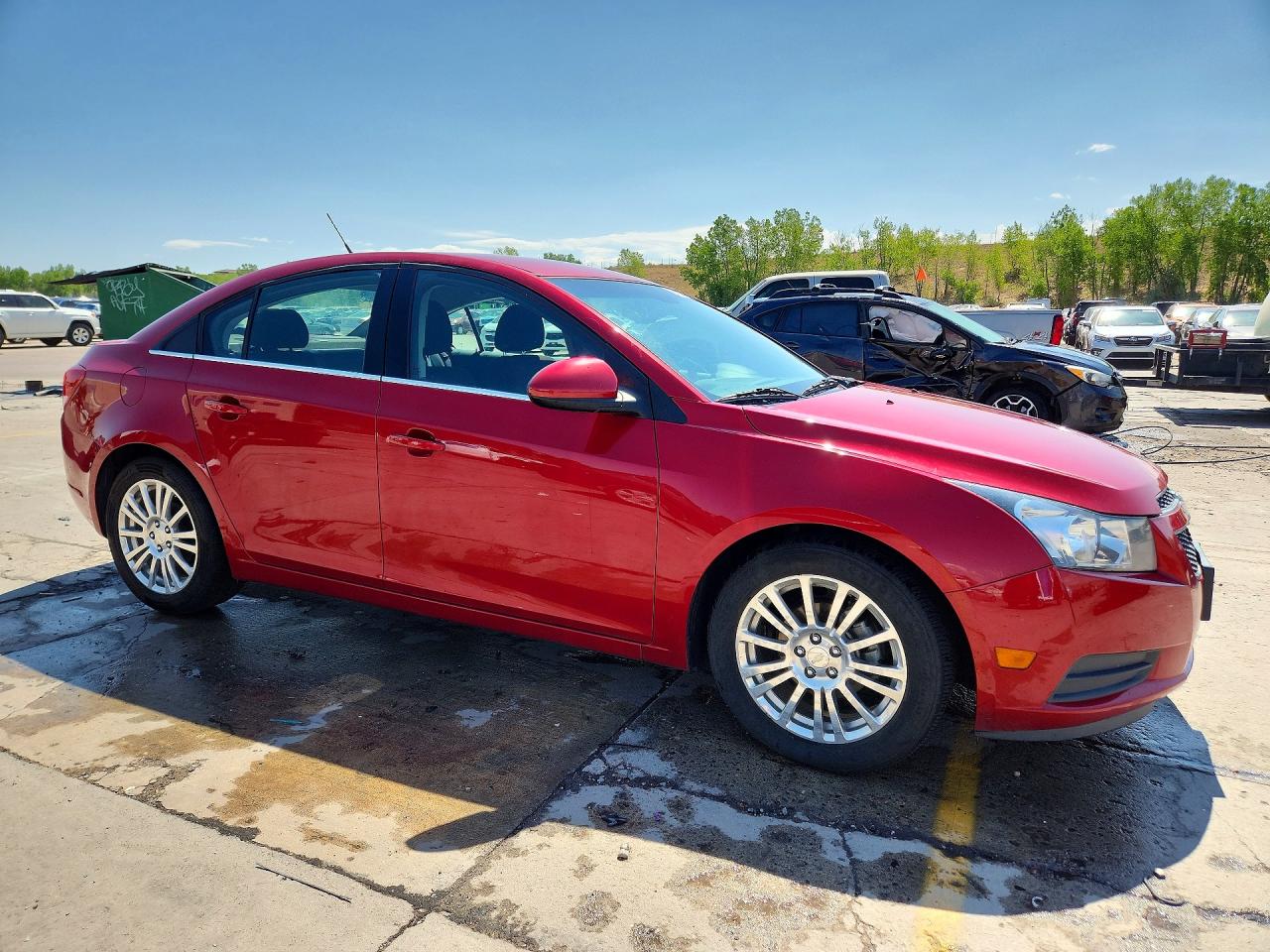 2013 Chevrolet Cruze Eco Красный vin: 1G1PH5SB2D7117930