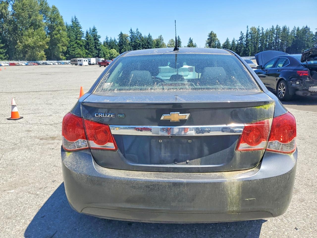 2013 Chevrolet Cruze Eco Gray vin: 1G1PH5SB2D7165847