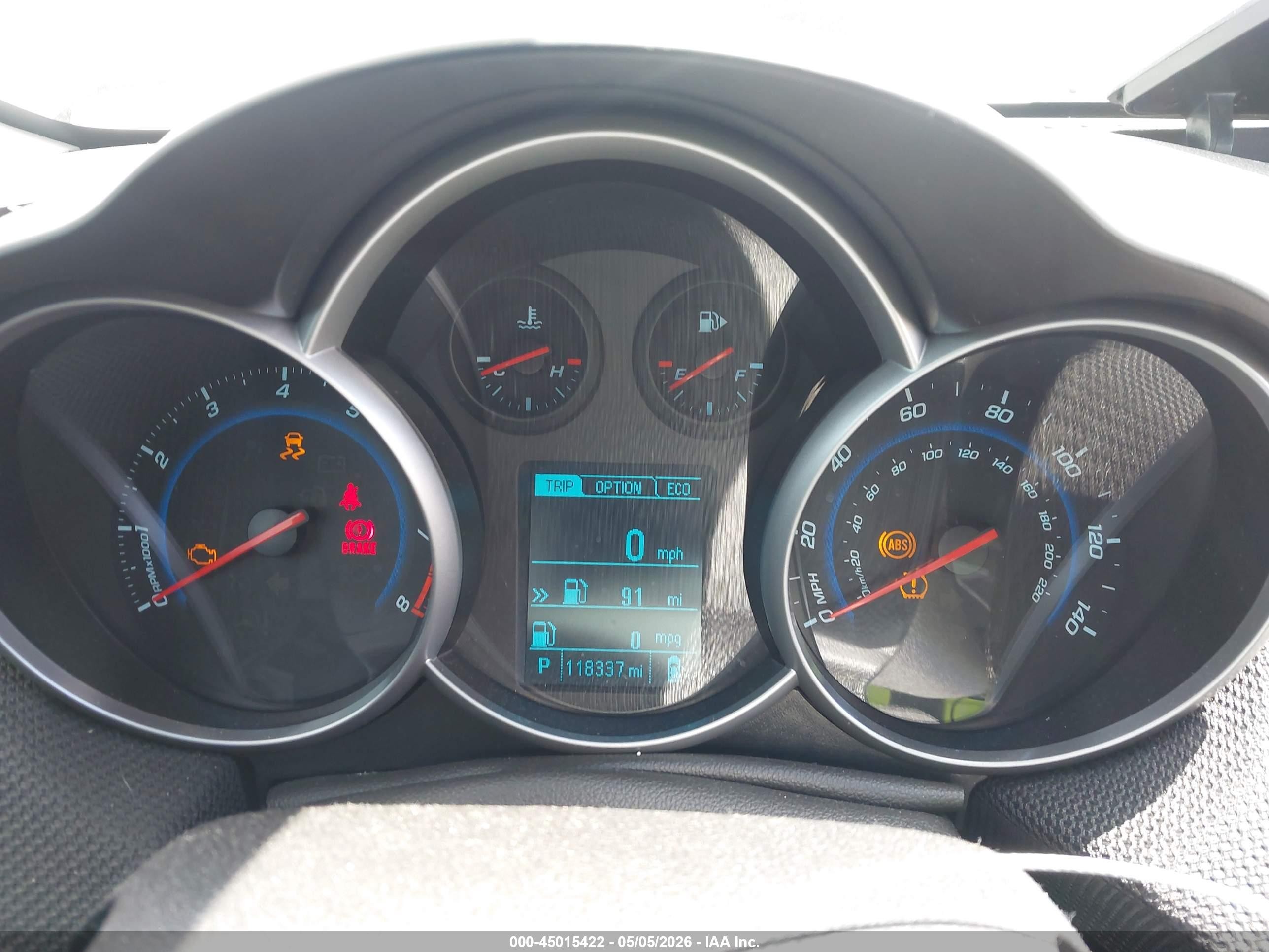 2014 Chevrolet Cruze Eco Auto Коричневый vin: 1G1PH5SB2E7223215