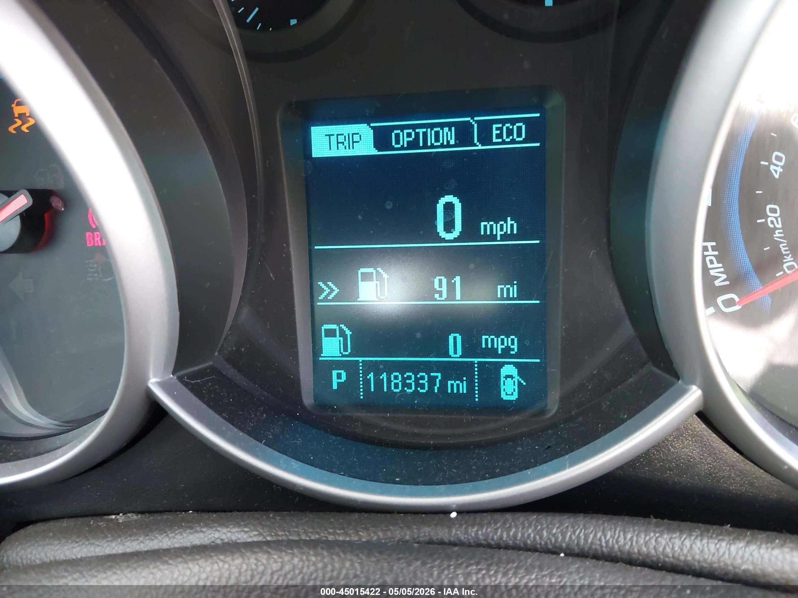 2014 Chevrolet Cruze Eco Auto Коричневый vin: 1G1PH5SB2E7223215