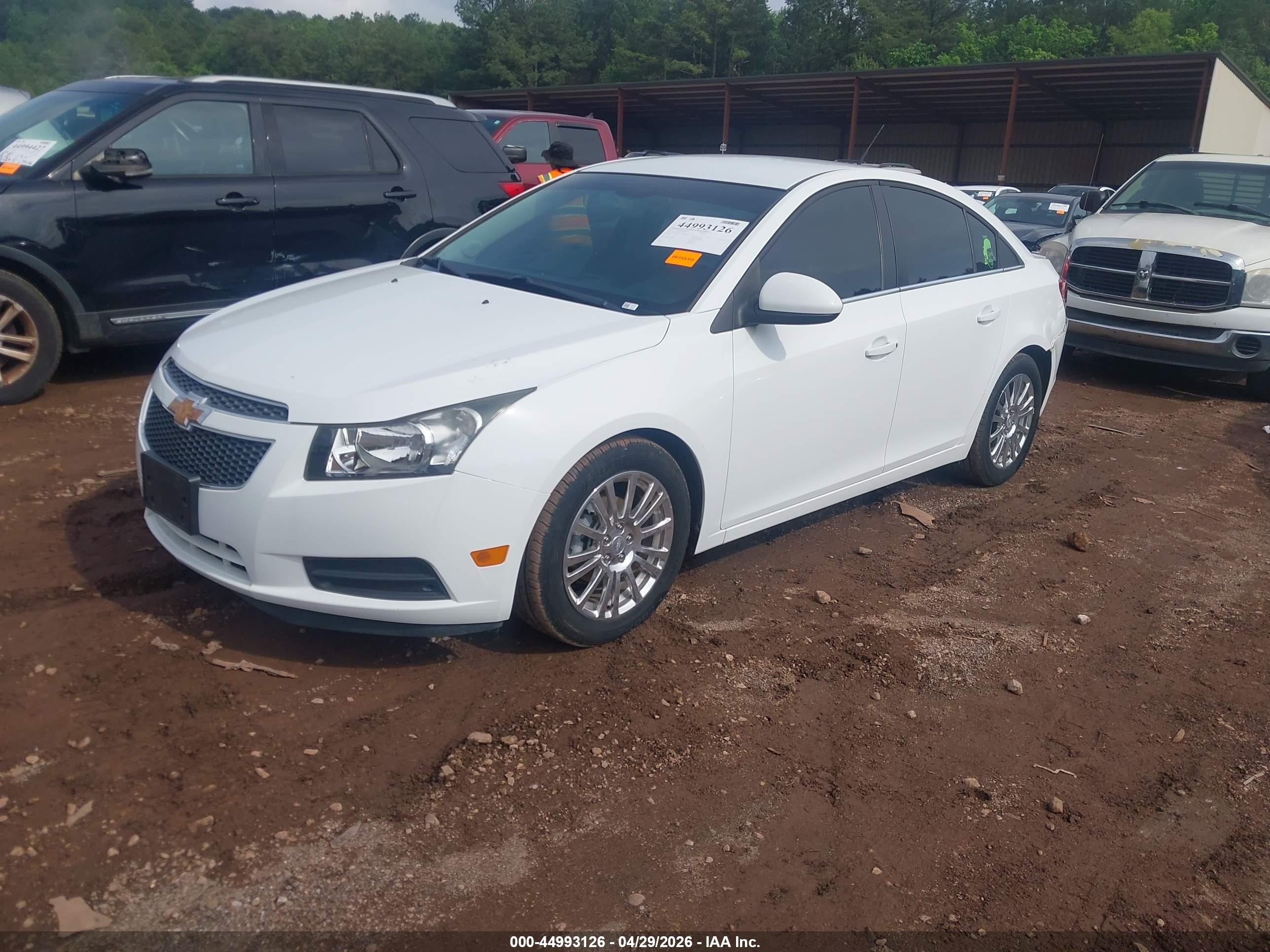 2013 Chevrolet Cruze Eco Auto White vin: 1G1PH5SB3D7157420
