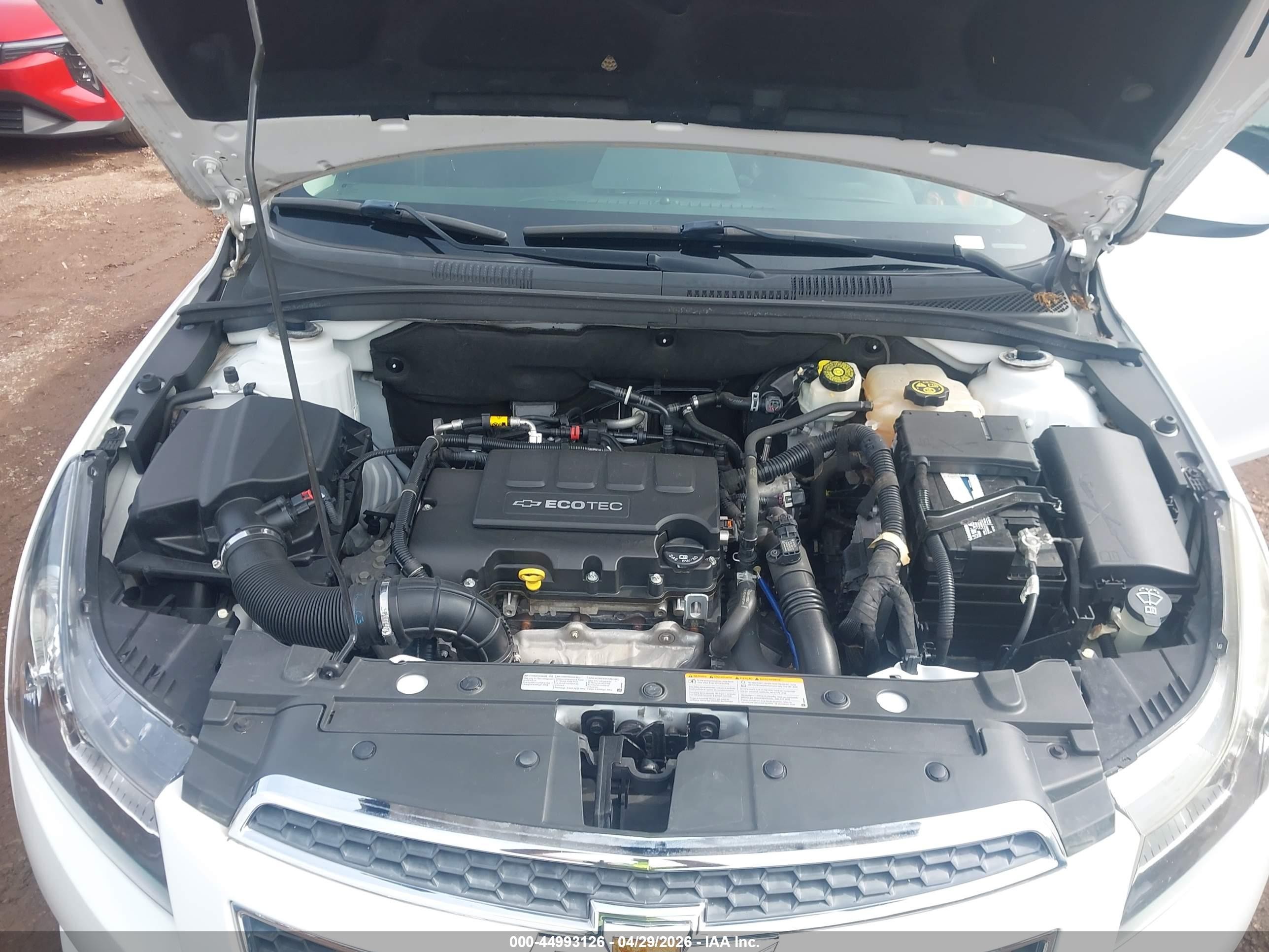 2013 Chevrolet Cruze Eco Auto White vin: 1G1PH5SB3D7157420