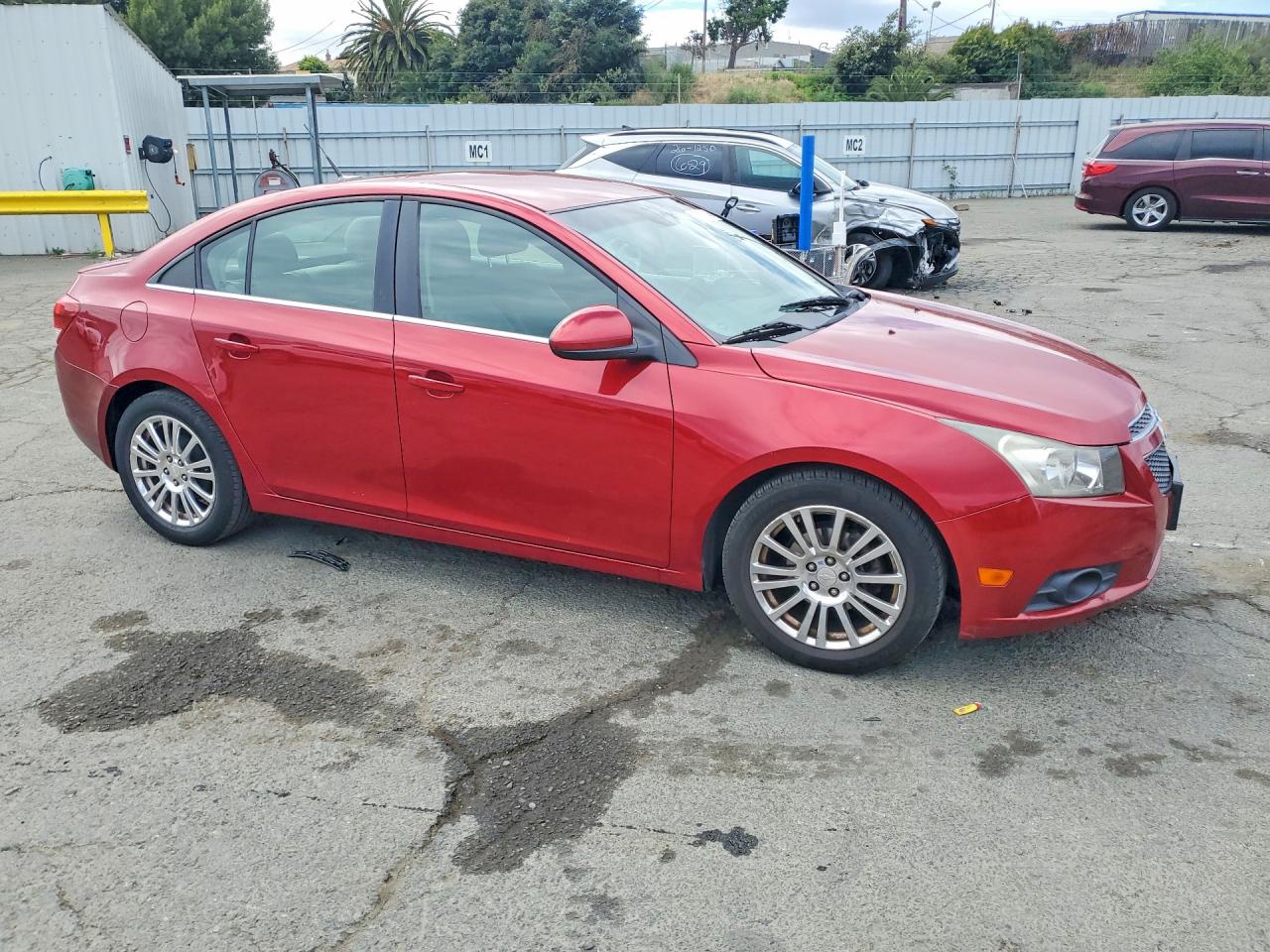 2013 Chevrolet Cruze Eco Красный vin: 1G1PH5SB3D7167106