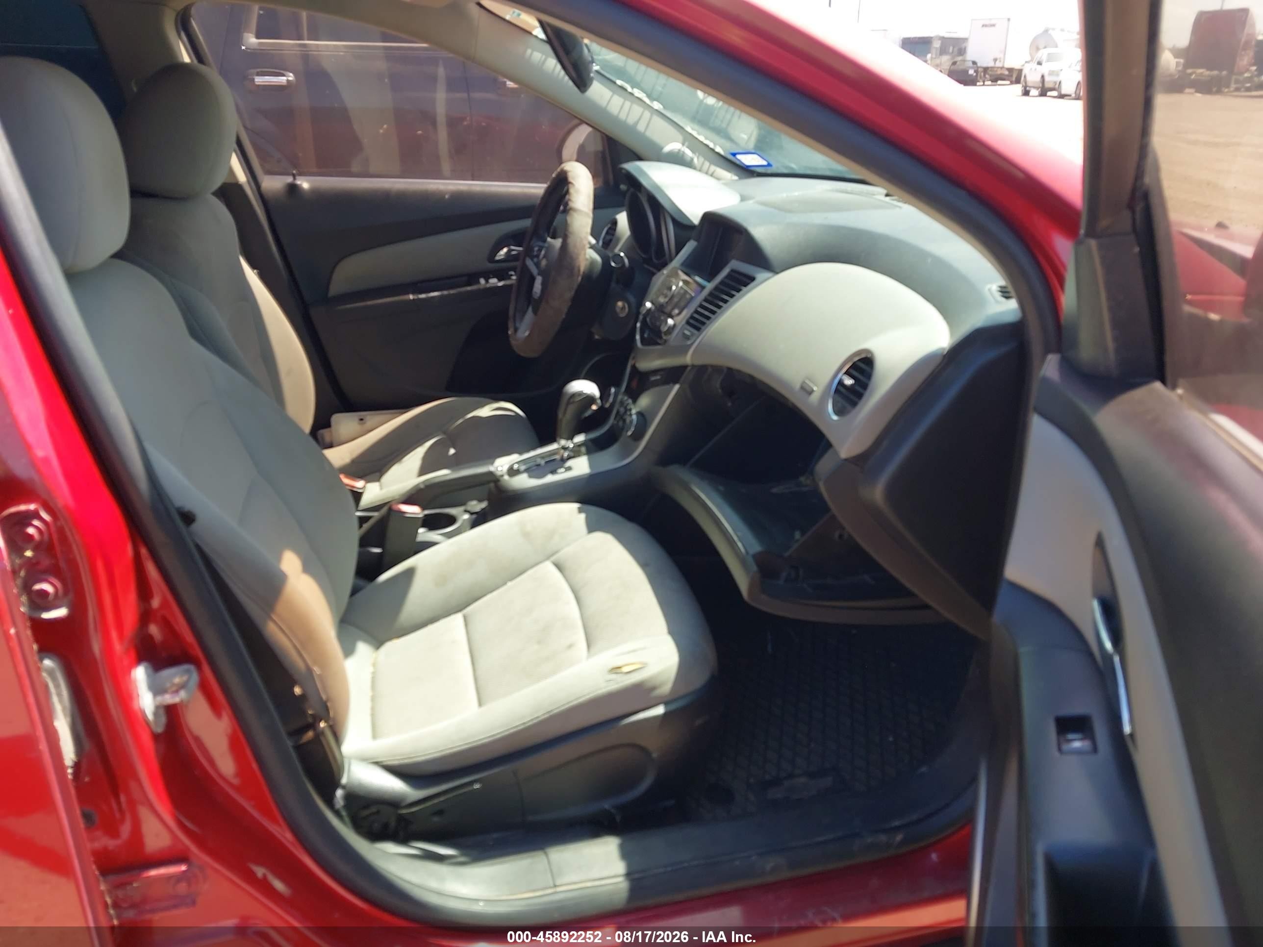 2013 Chevrolet Cruze Eco Auto Red vin: 1G1PH5SB3D7176601