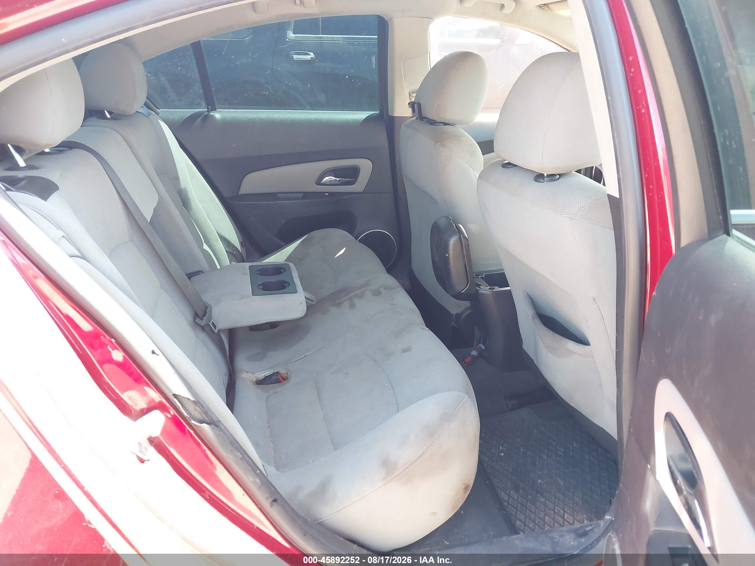 2013 Chevrolet Cruze Eco Auto Red vin: 1G1PH5SB3D7176601