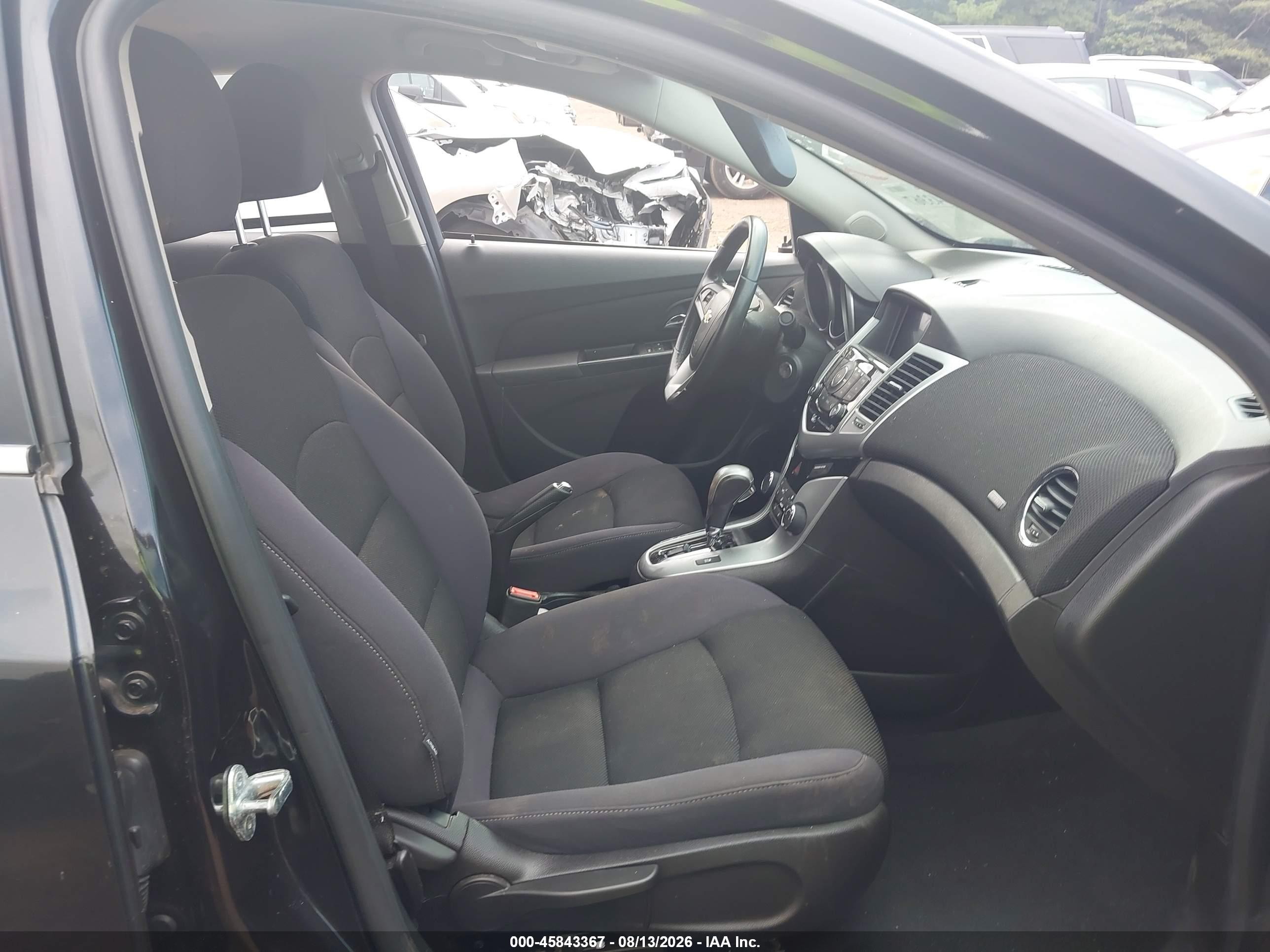 2013 Chevrolet Cruze Eco Auto Black vin: 1G1PH5SB3D7320633