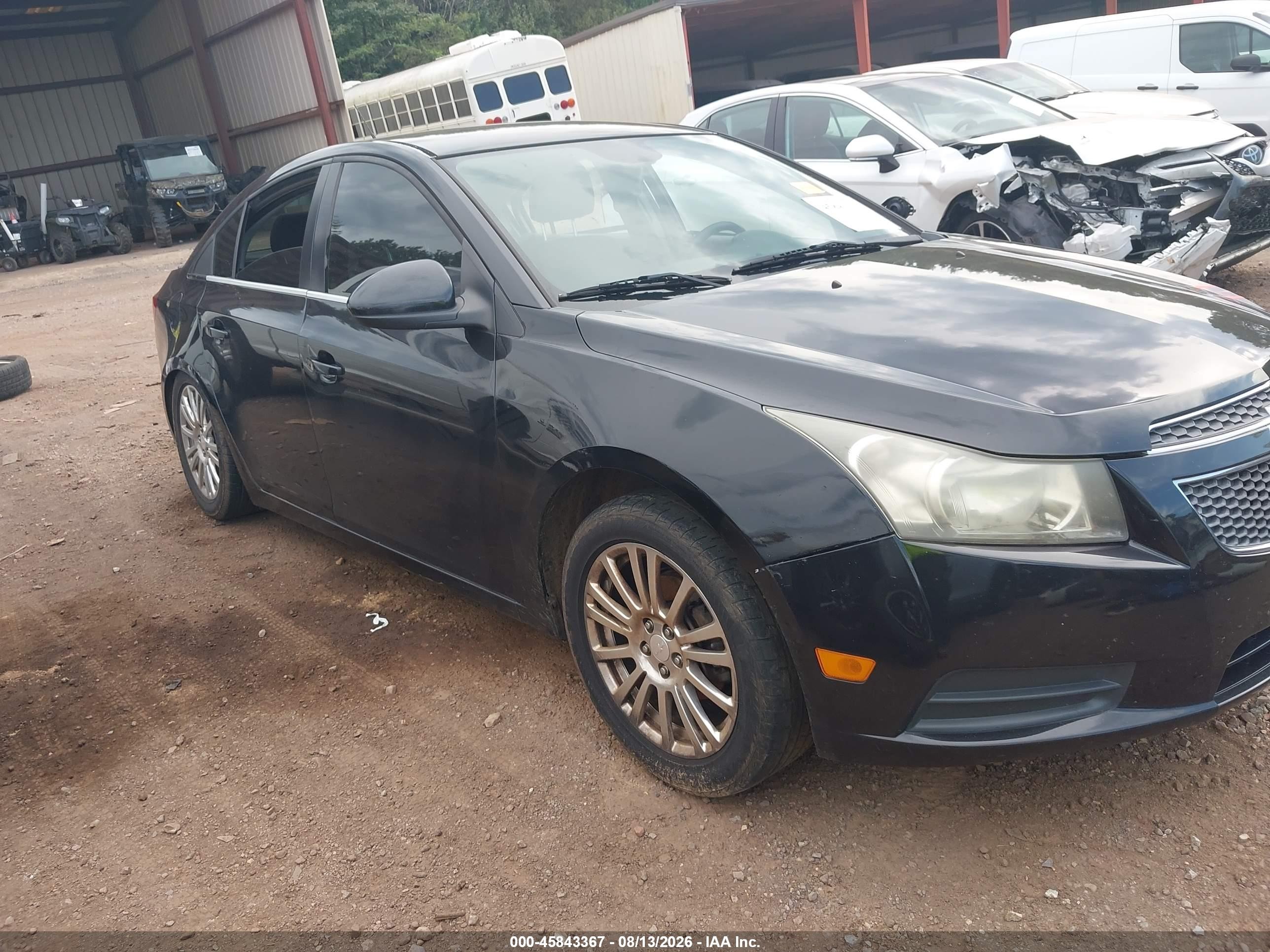 2013 Chevrolet Cruze Eco Auto Black vin: 1G1PH5SB3D7320633