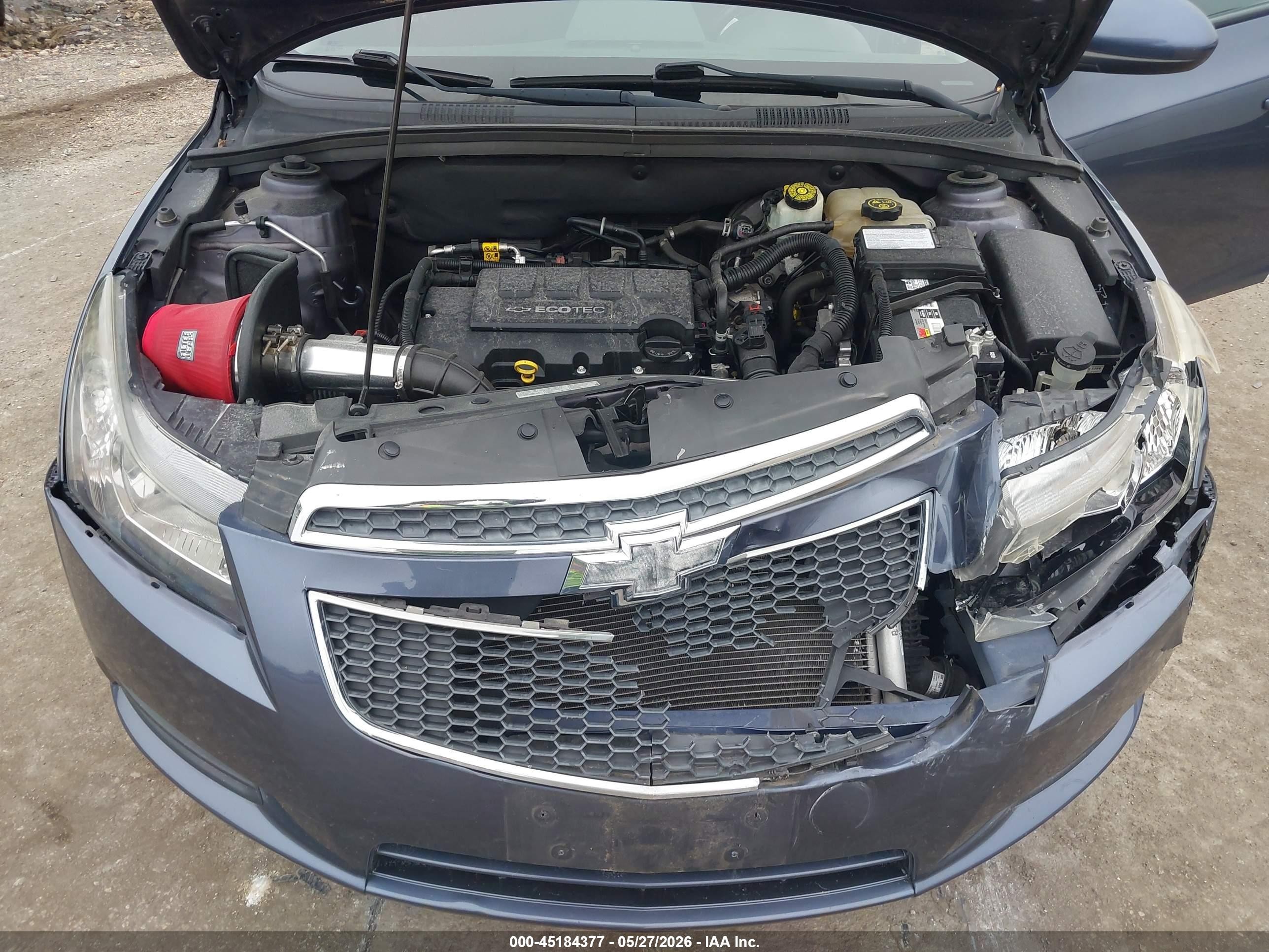 2014 Chevrolet Cruze Eco Auto Gray vin: 1G1PH5SB4E7283139