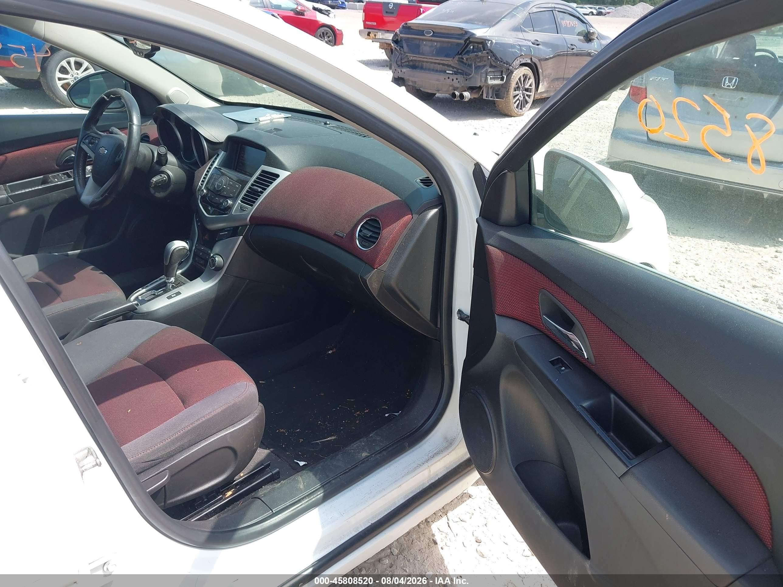2013 Chevrolet Cruze Eco Auto White vin: 1G1PH5SB5D7123589
