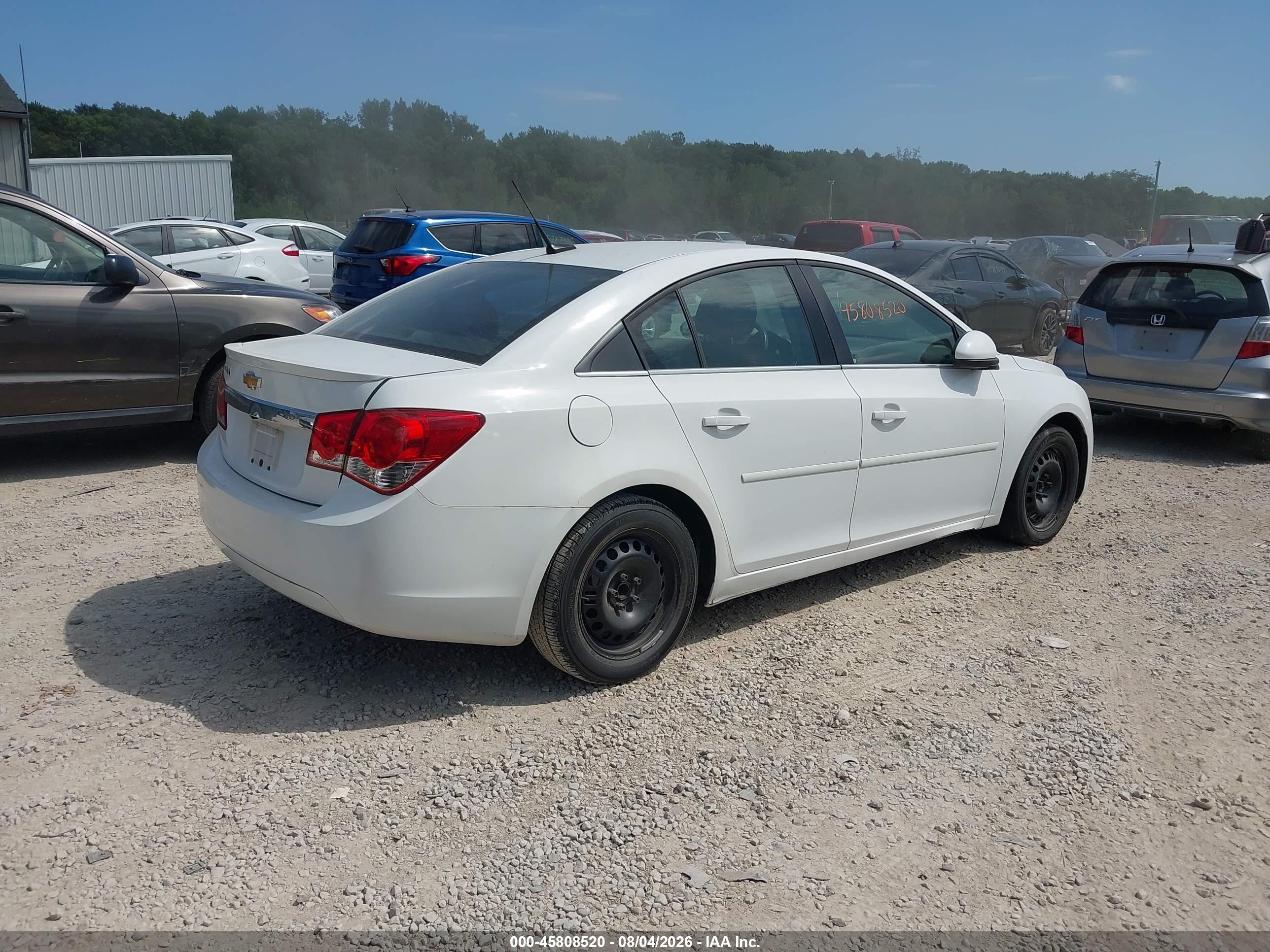 2013 Chevrolet Cruze Eco Auto White vin: 1G1PH5SB5D7123589