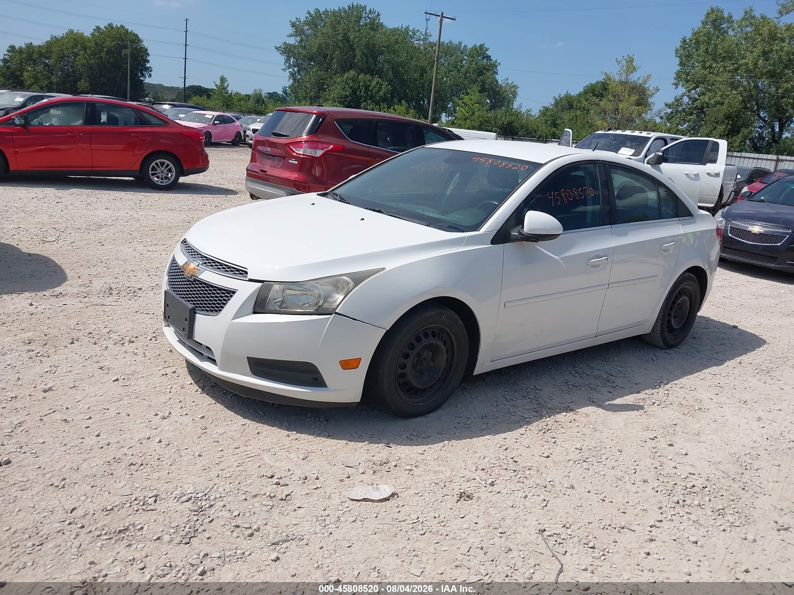 2013 Chevrolet Cruze Eco Auto White vin: 1G1PH5SB5D7123589