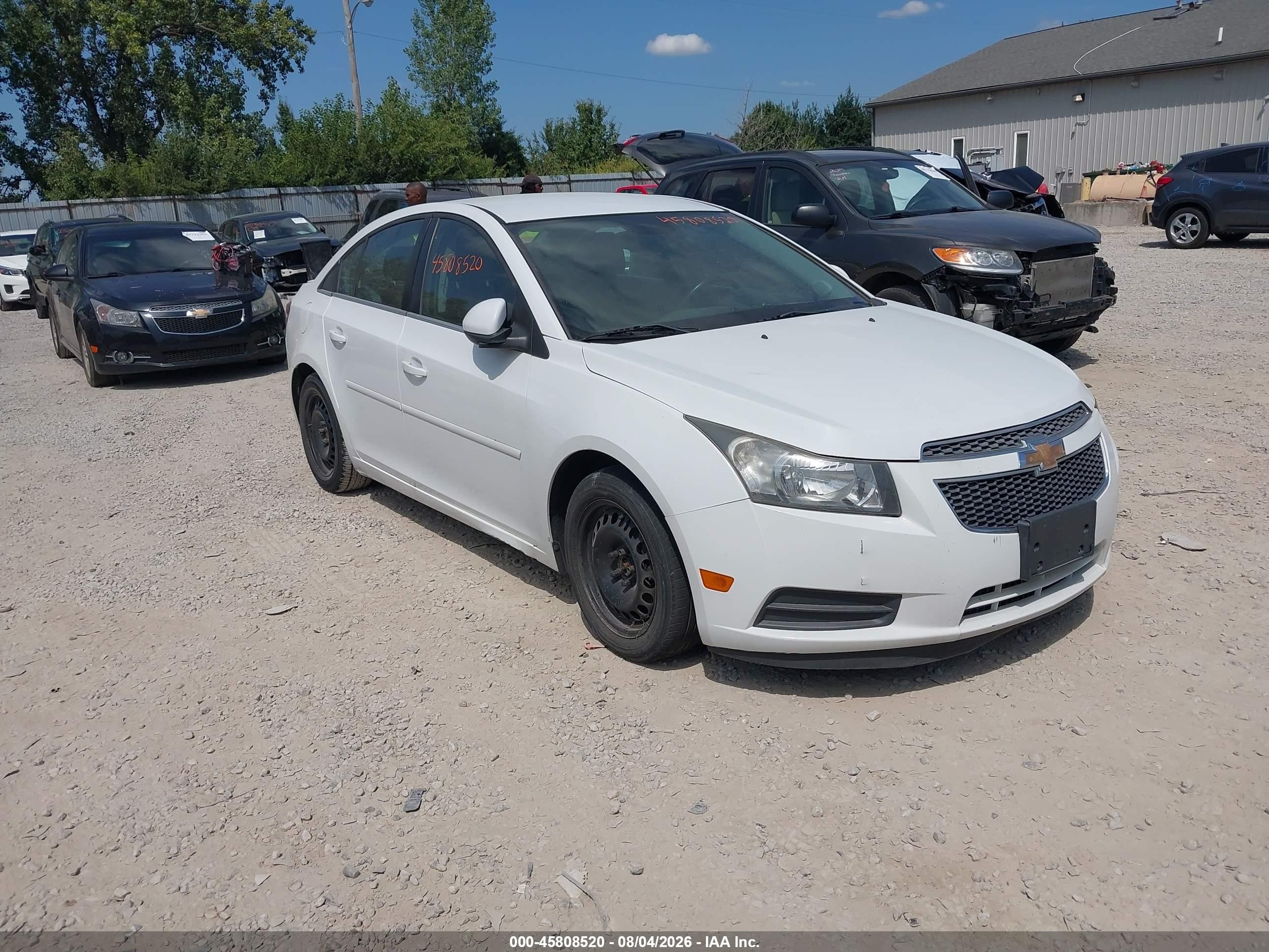 2013 Chevrolet Cruze Eco Auto White vin: 1G1PH5SB5D7123589