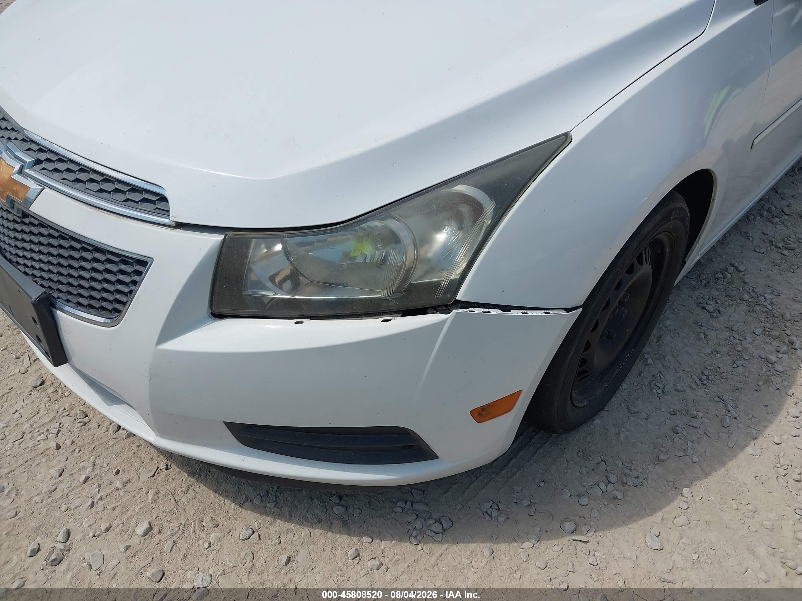 2013 Chevrolet Cruze Eco Auto White vin: 1G1PH5SB5D7123589
