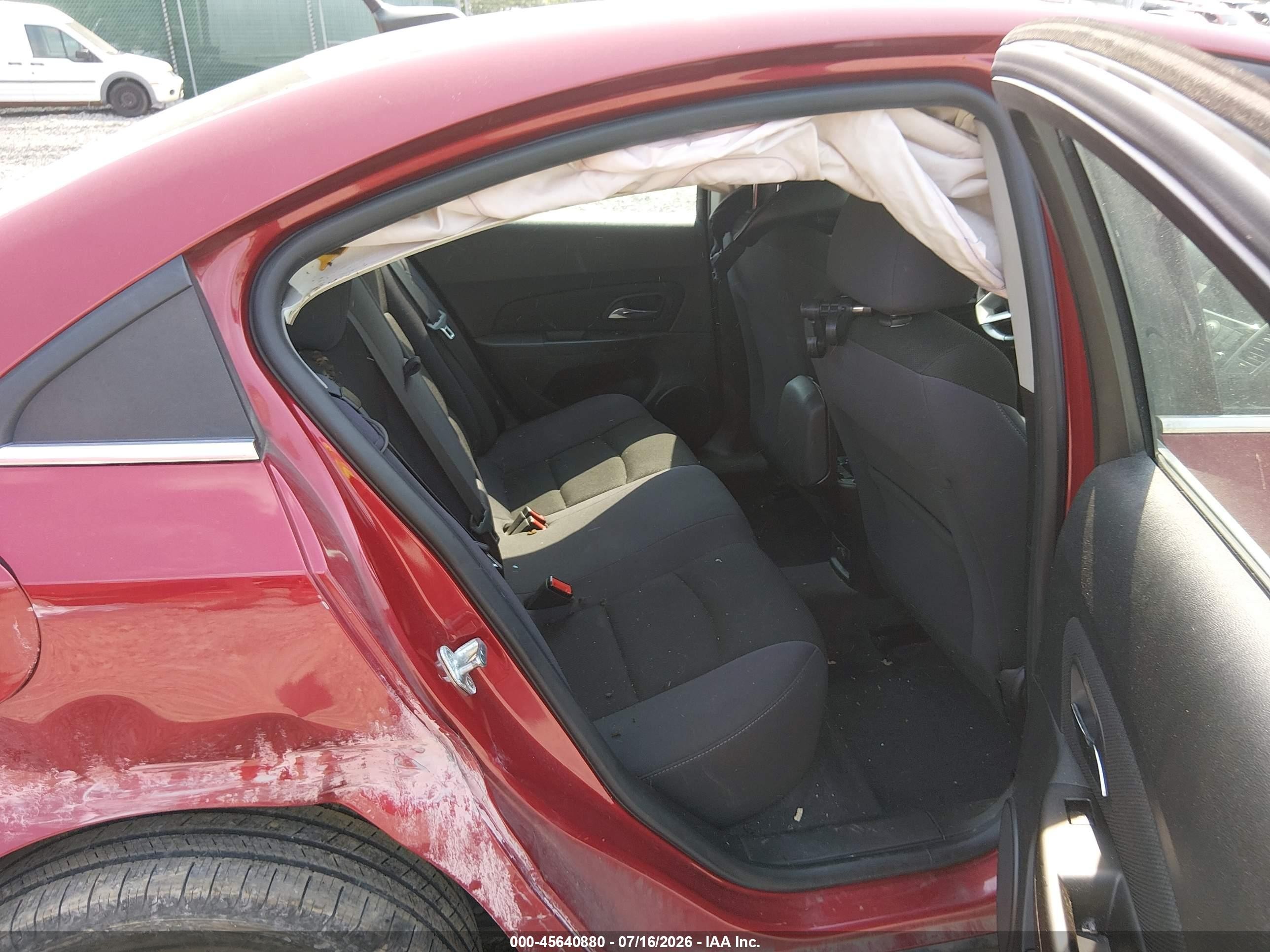 2013 Chevrolet Cruze Eco Auto Red vin: 1G1PH5SB5D7283584