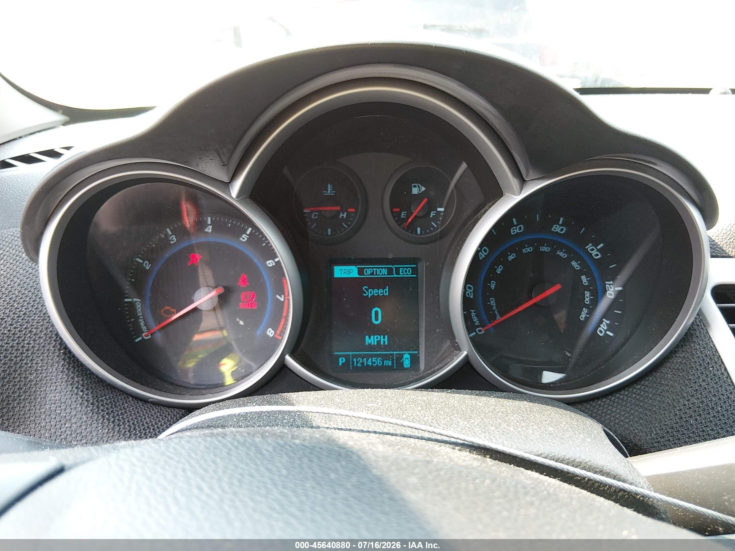 2013 Chevrolet Cruze Eco Auto Red vin: 1G1PH5SB5D7283584