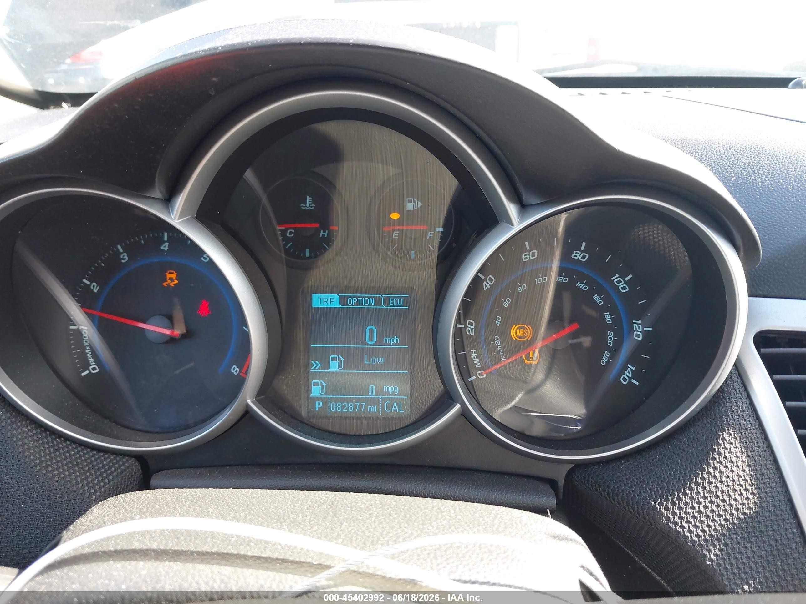 2013 Chevrolet Cruze Eco Auto Black vin: 1G1PH5SB5D7313831