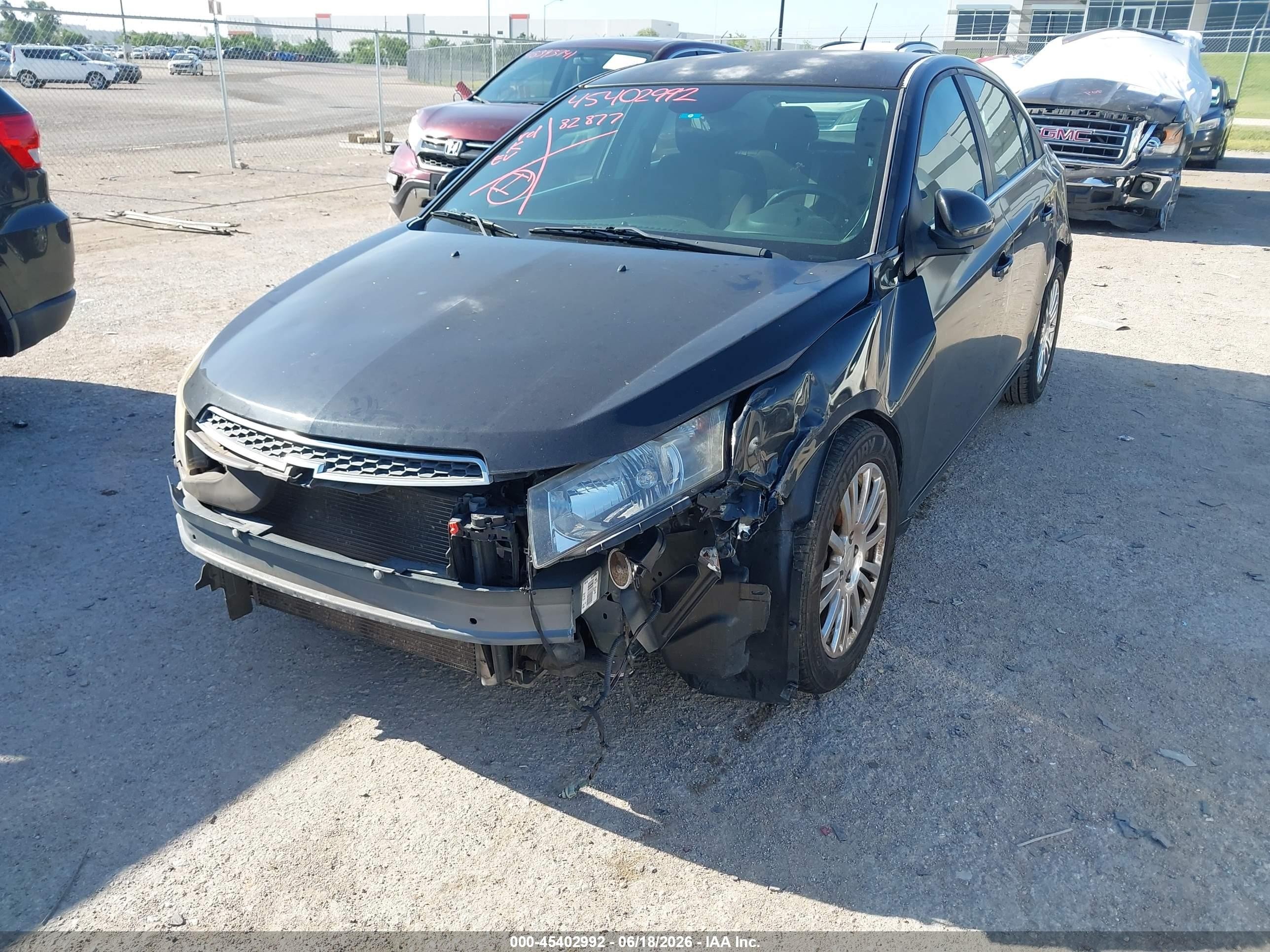 2013 Chevrolet Cruze Eco Auto Black vin: 1G1PH5SB5D7313831