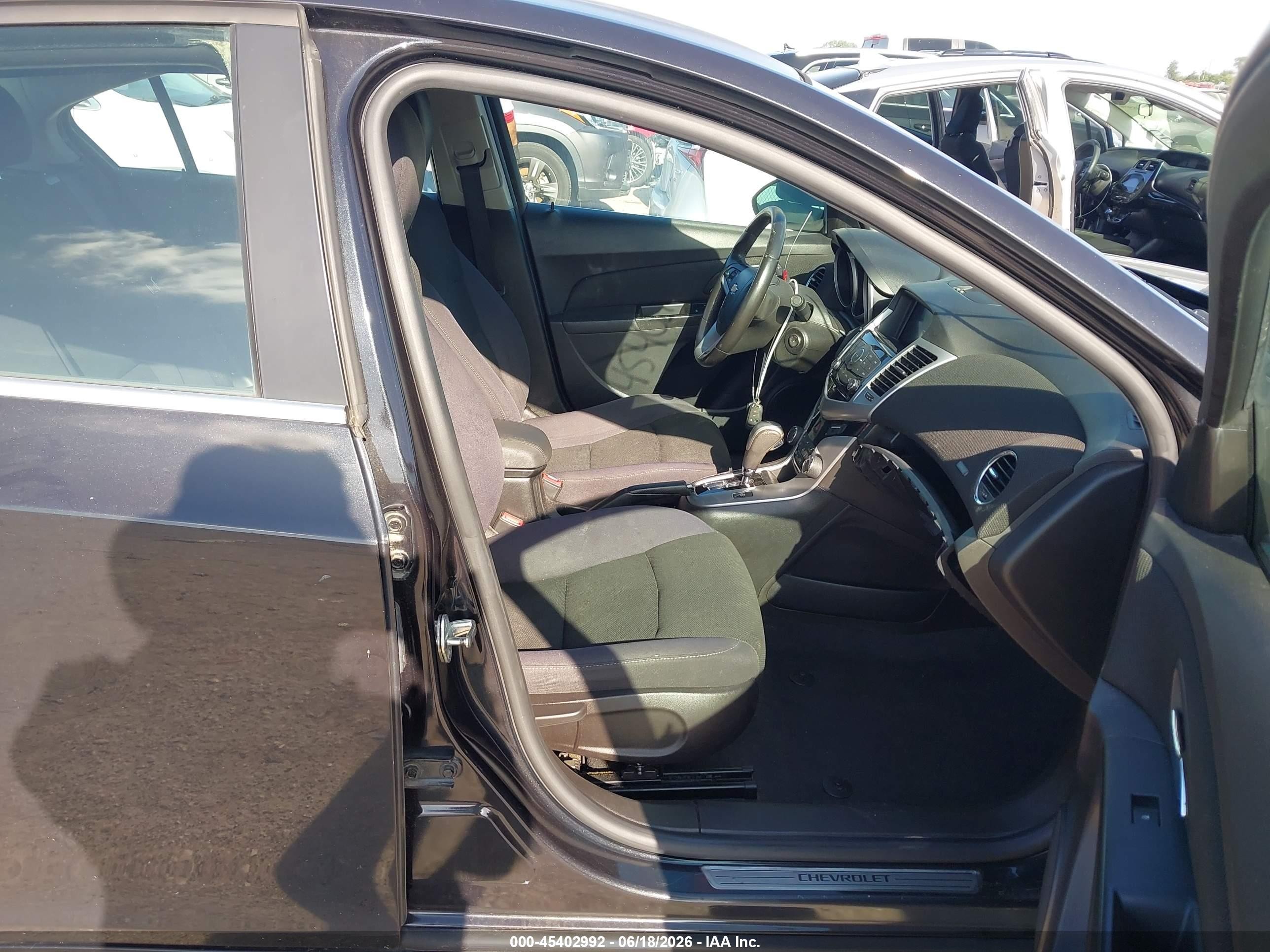 2013 Chevrolet Cruze Eco Auto Black vin: 1G1PH5SB5D7313831